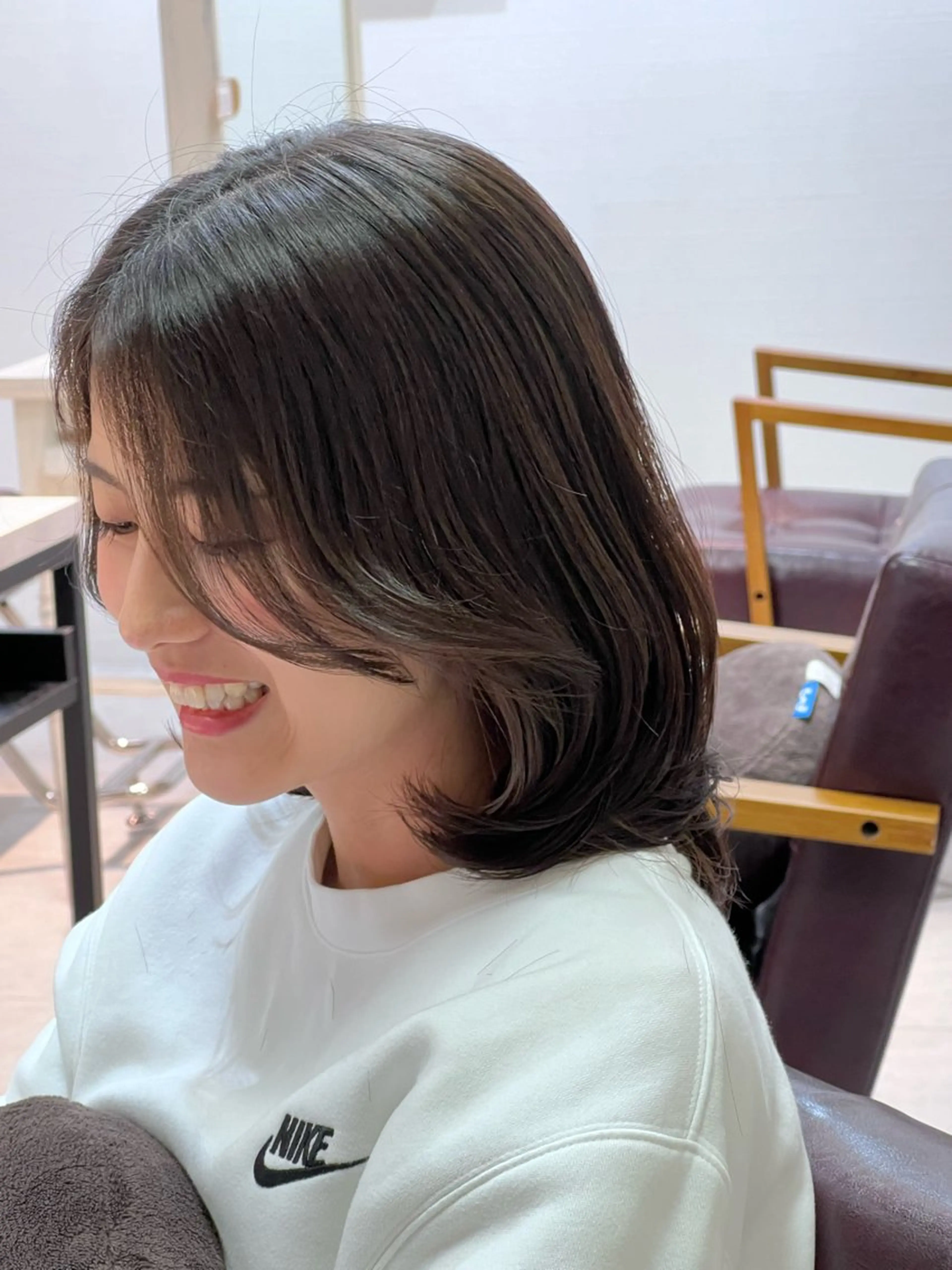 セミロング カット ヘアカラー 縮毛矯正 トリートメント エクステ ヘッドスパ ヘアセット 🫧‪満足度100% 🫧縮毛矯正OMAEのヘアスタイル