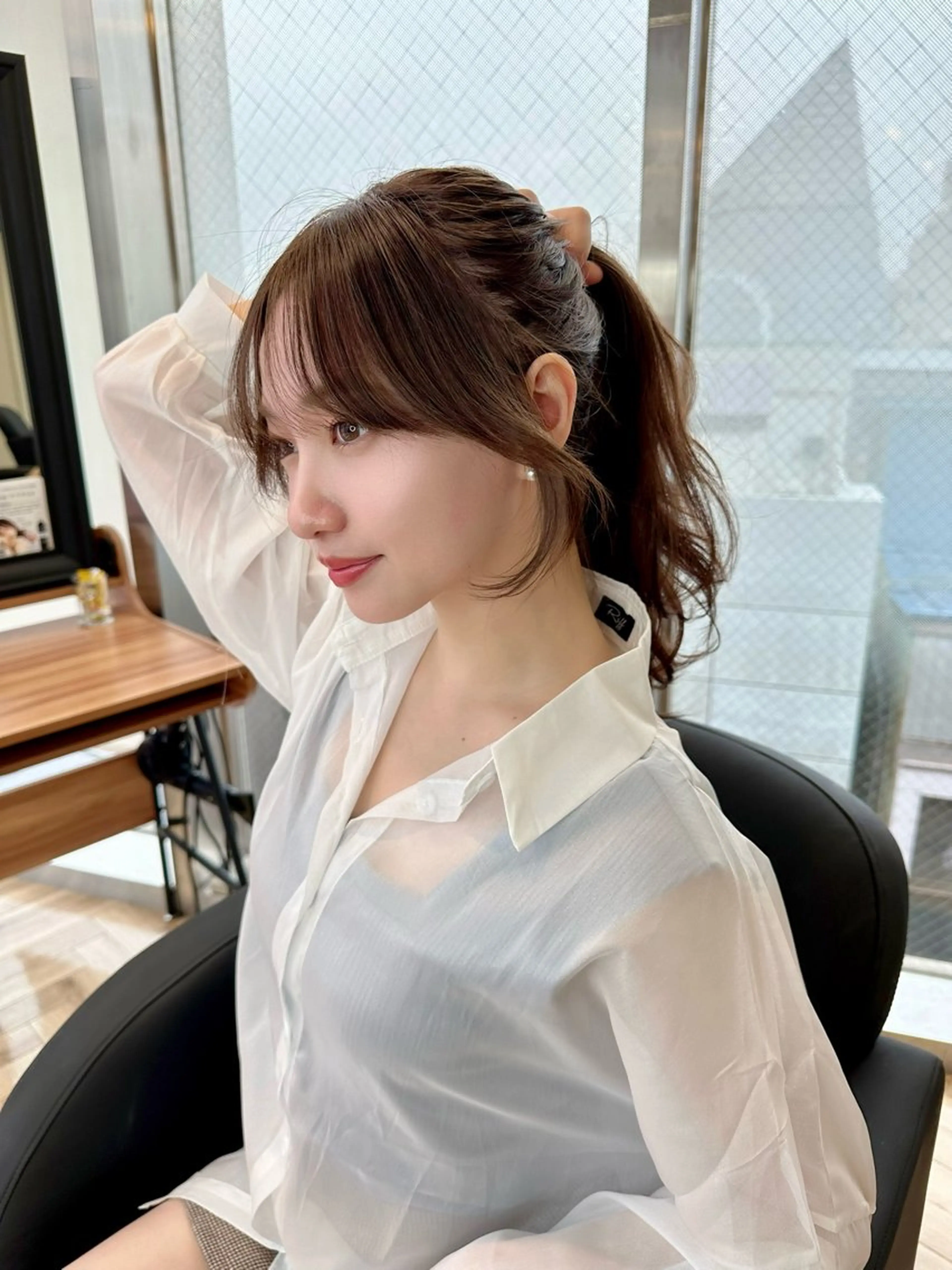 顔周りカット（おくれ毛）＋前髪カット¥2500の写真