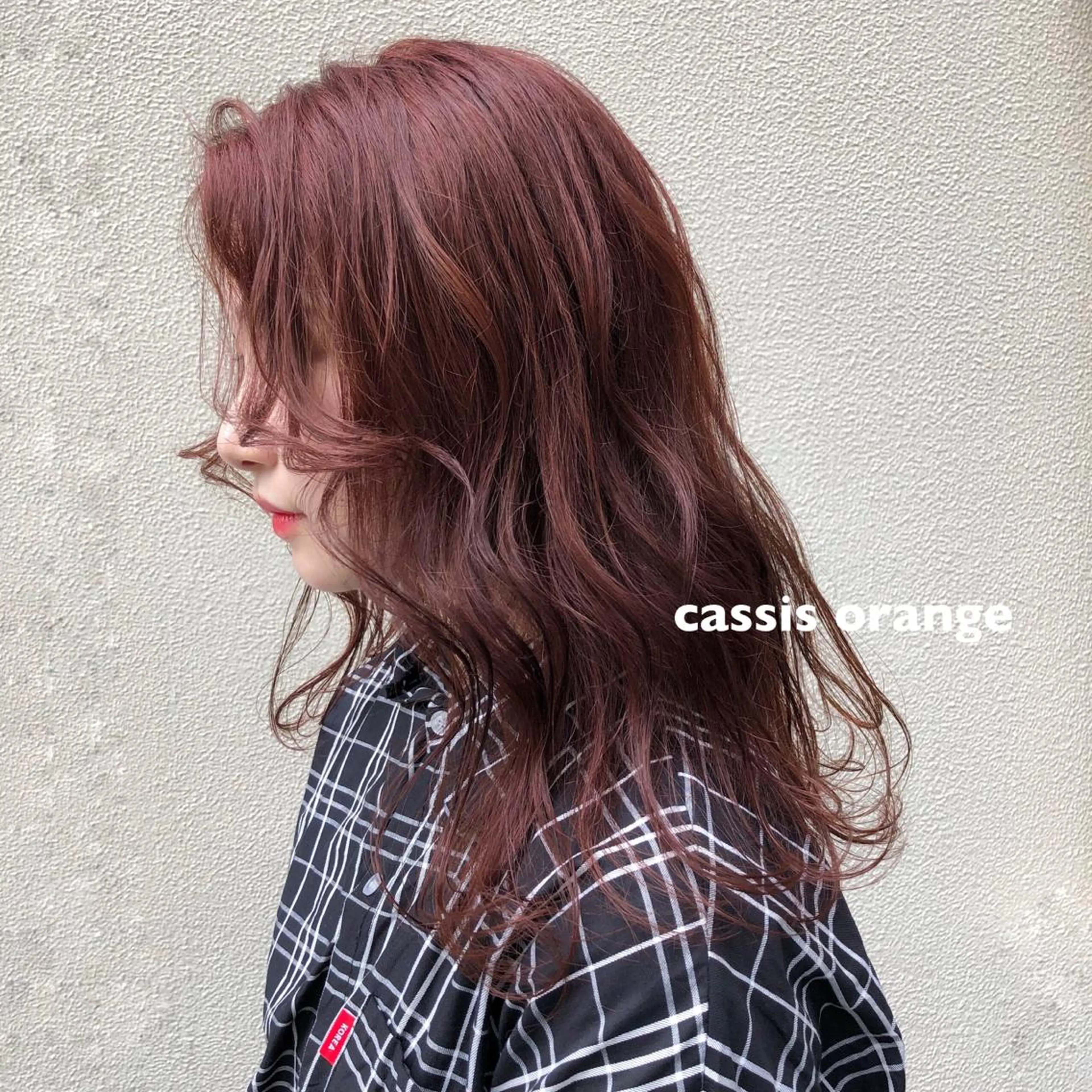 ミディアム カラー カット ヘアカラー トリートメント ツキノキ ミナのヘアスタイル