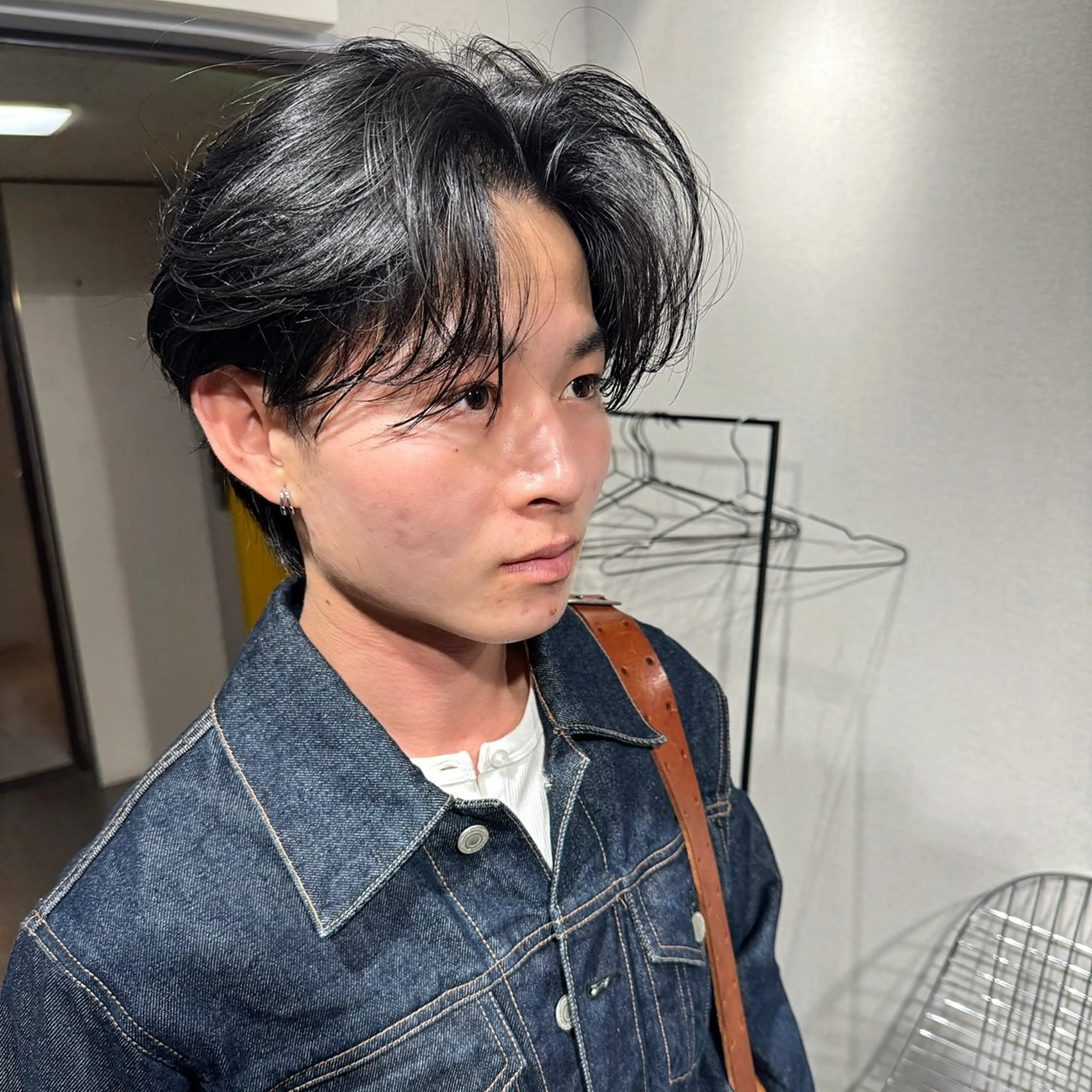 メンズ メンズパーマ カット パーマ 表参道フェザーパーマ ニュアンスパーマのヘアスタイル