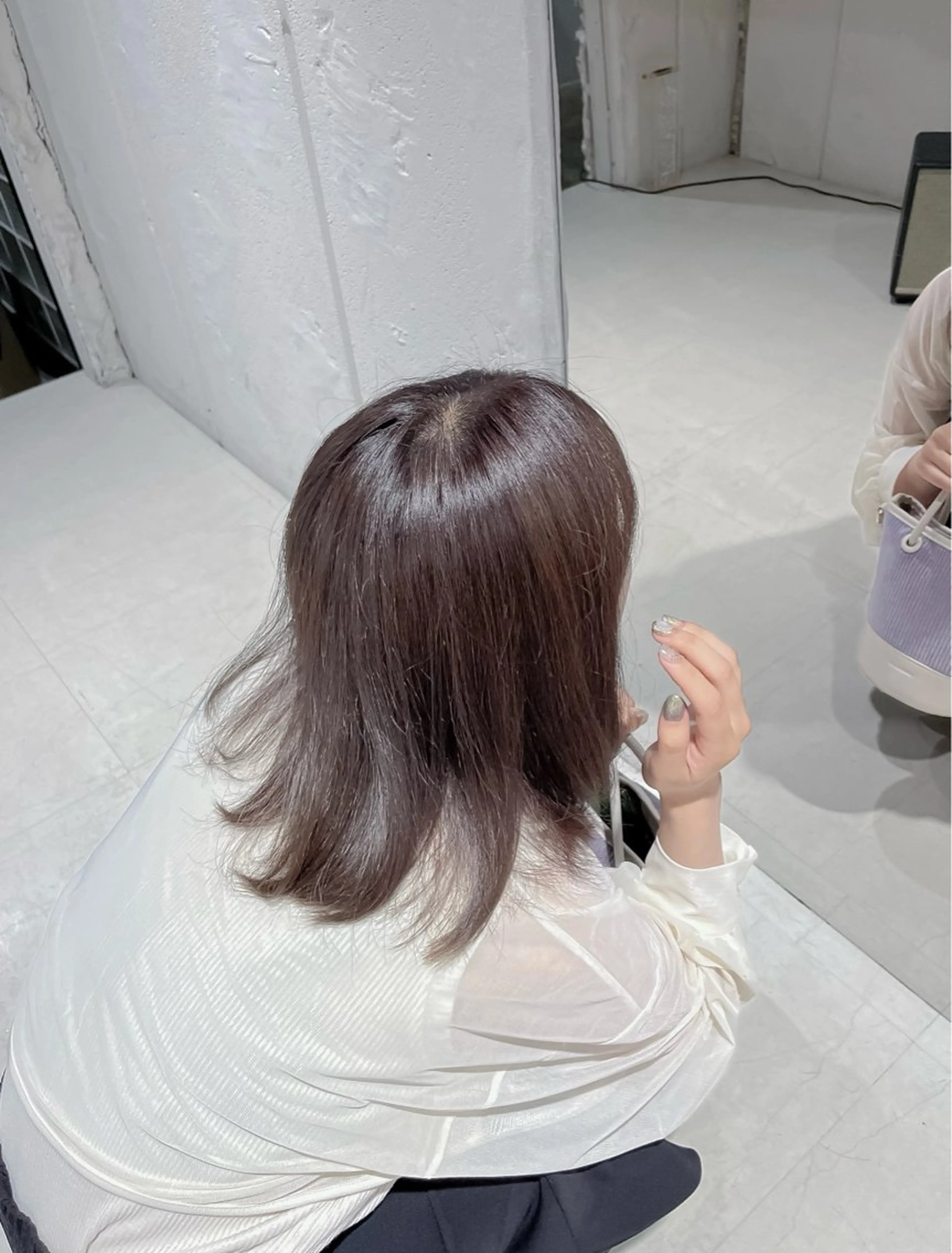 ミディアム カラー ブラウンカラー 透明感カラー ミルクティーブラウン トリートメント ヘアカラー トリートメント La fith hair share野田阪神所属・タイガ/スタイリスト /野田/福島/透明感のヘアスタイル