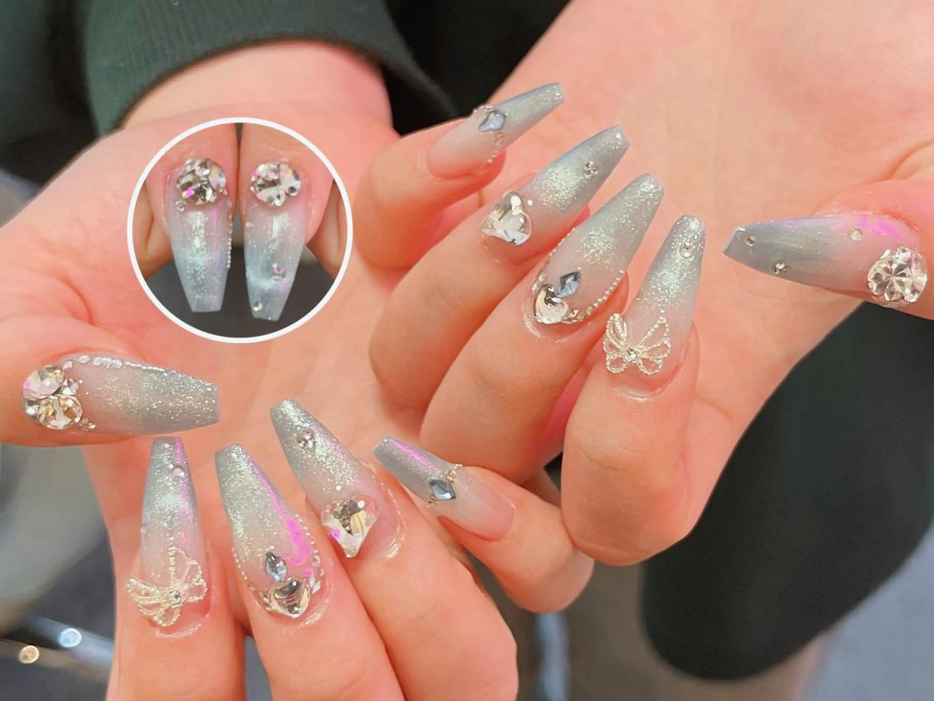 ネイル ボルドー チークネイル 長さ出し フレンチネイル ジェルネイル ハンドネイル Xuka Belle Nailのネイルデザイン