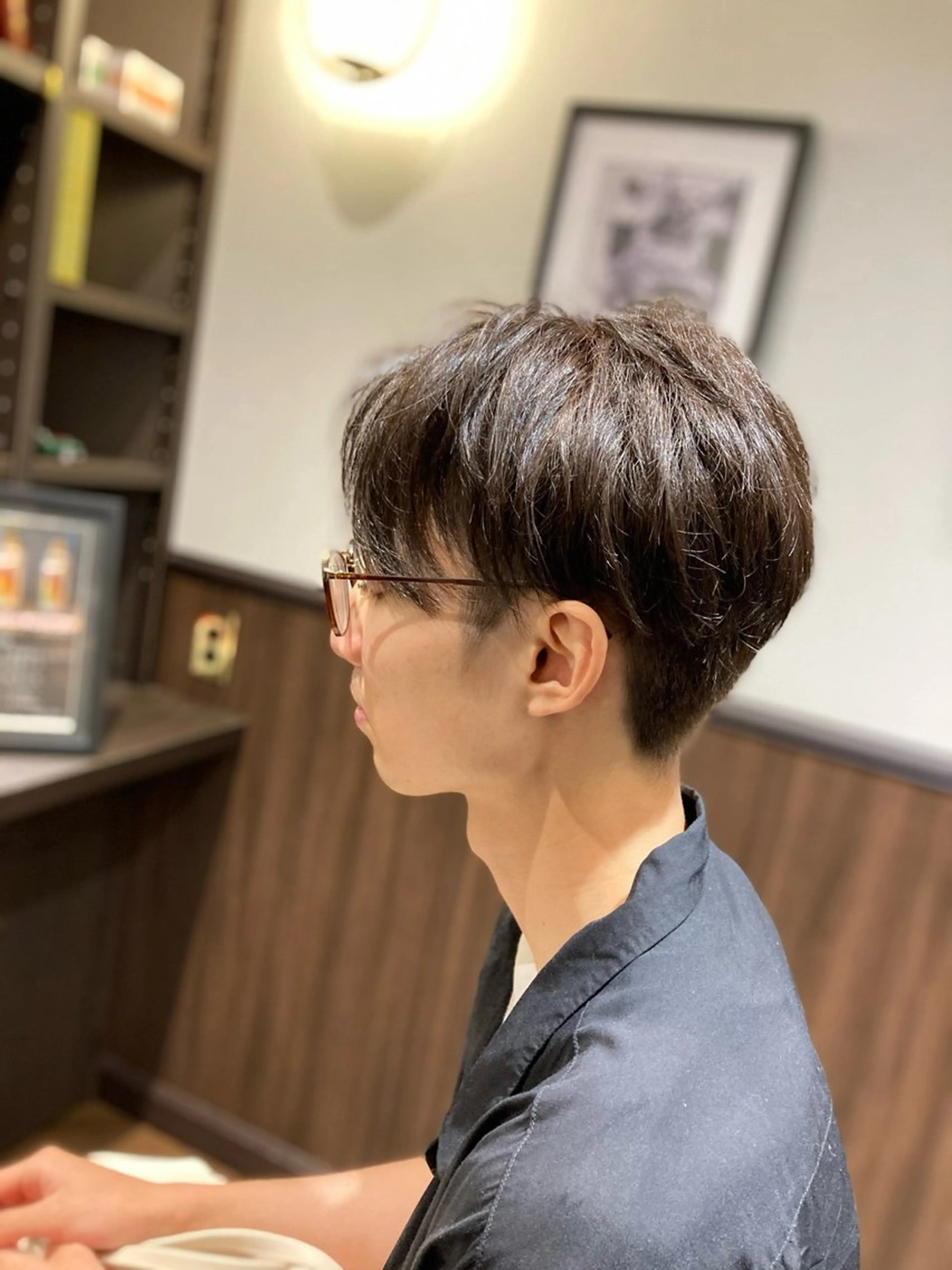 ショート パーマ メンズ カット 縮毛矯正 LAVIE tha barber所属・飯野 公紀のヘアスタイル