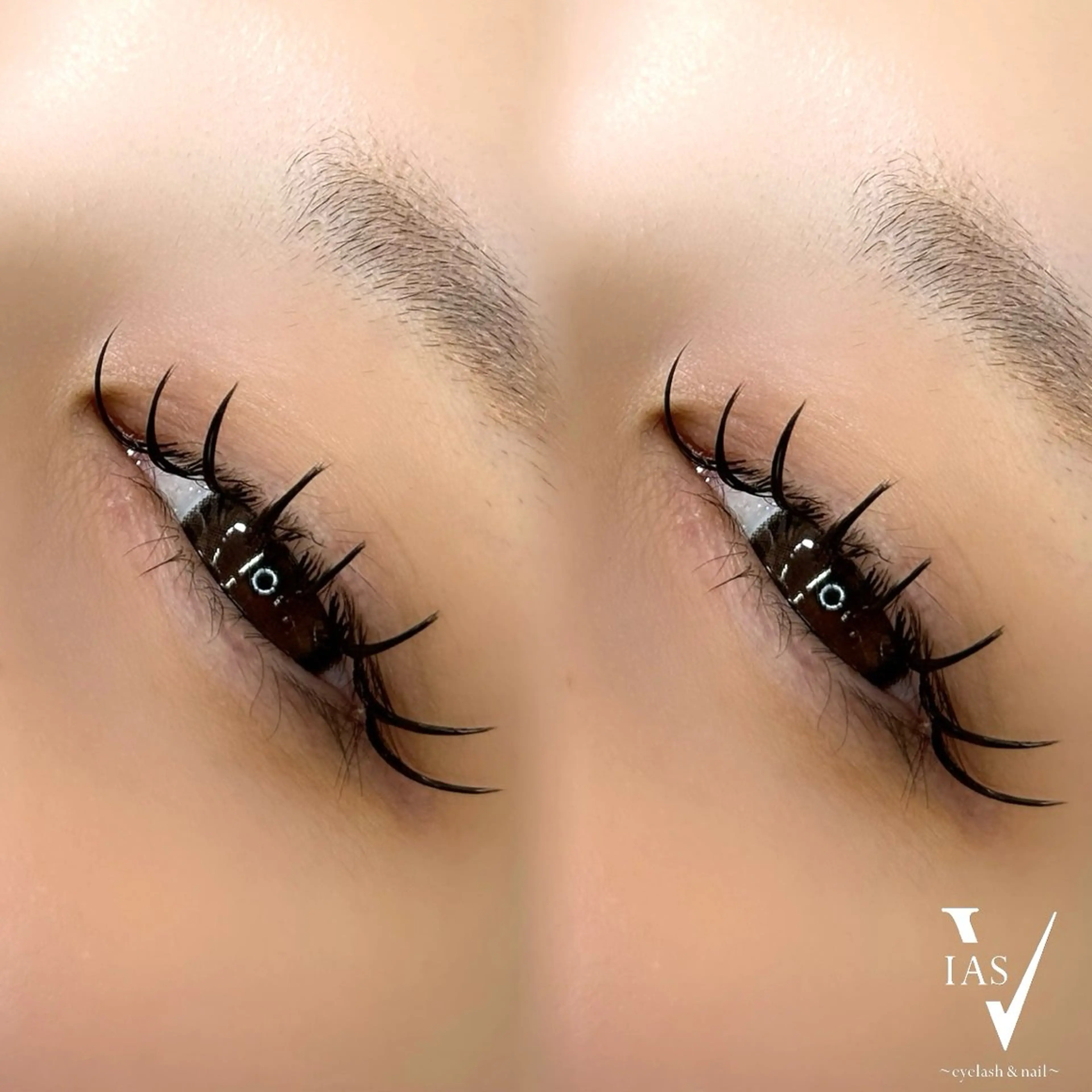 マツエク・マツパ フラットラッシュ VIAS sakiのマツエク・マツパデザイン