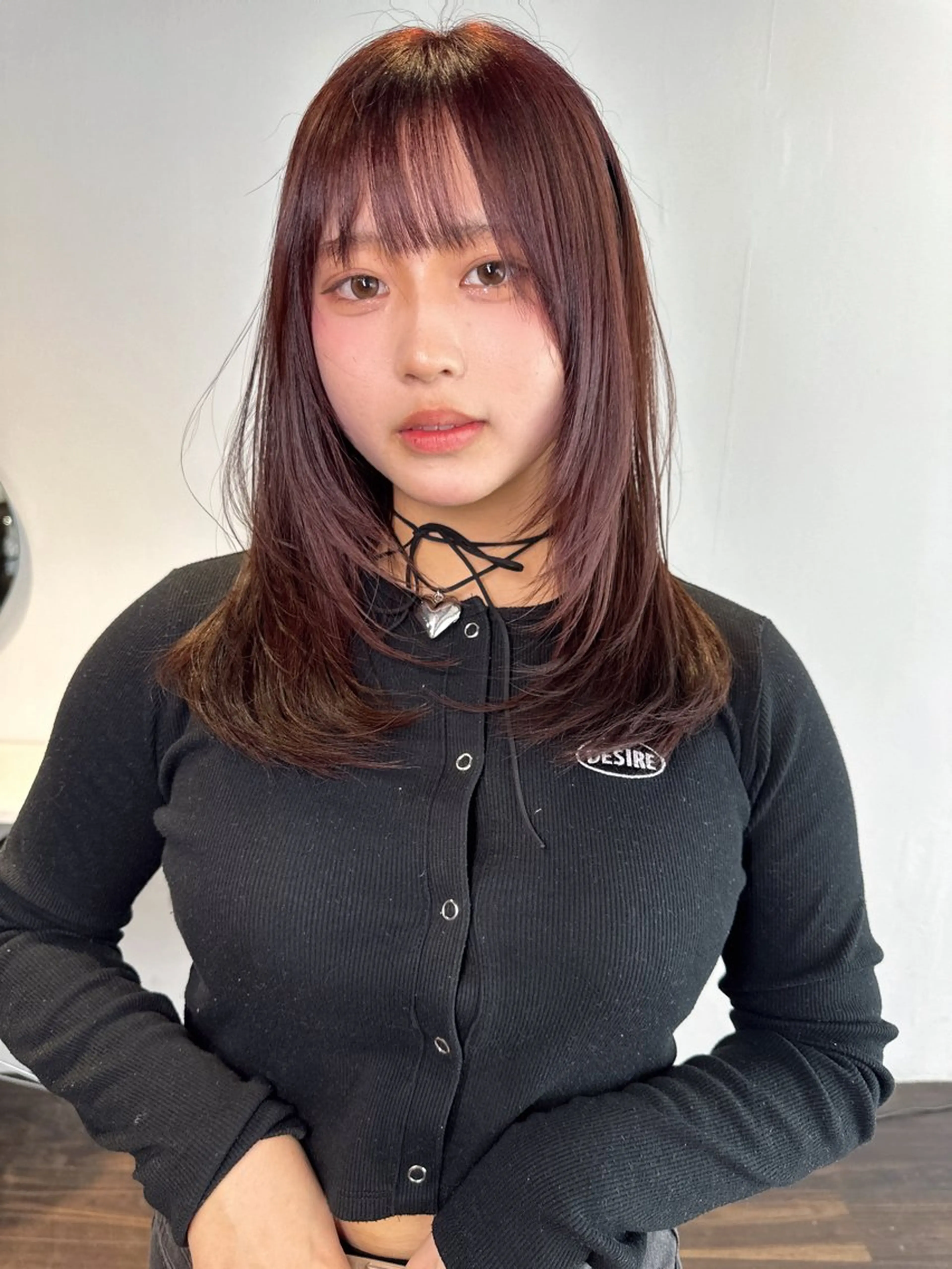 セミロング カラー カット ヘアカラー トリートメント ワンホンヘア ケラチン/Kaitoのヘアスタイル