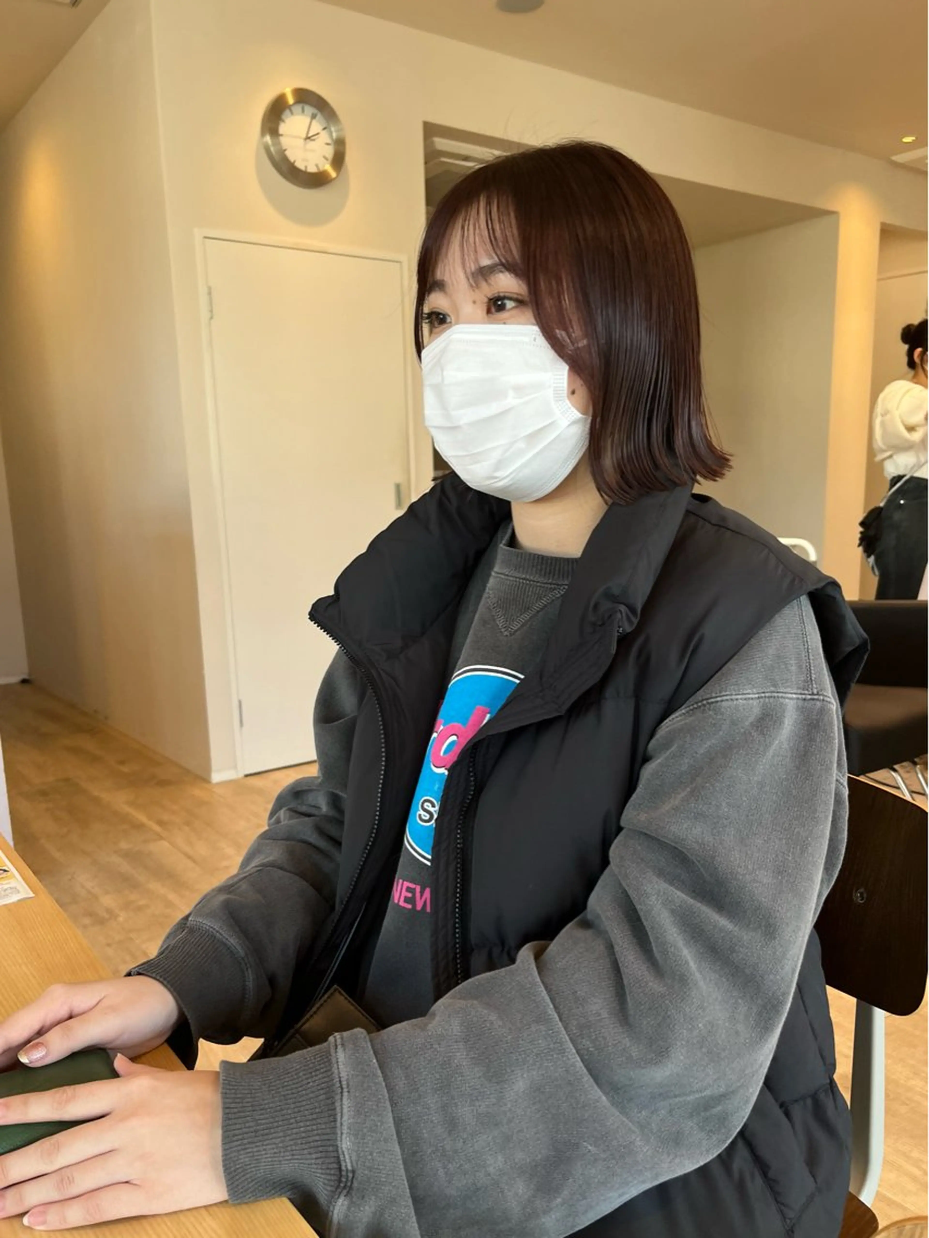 ミディアム カラー ブラウンカラー レッドカラー レッドブラウン ボブ カット ヘアカラー 渡辺 優のヘアスタイル