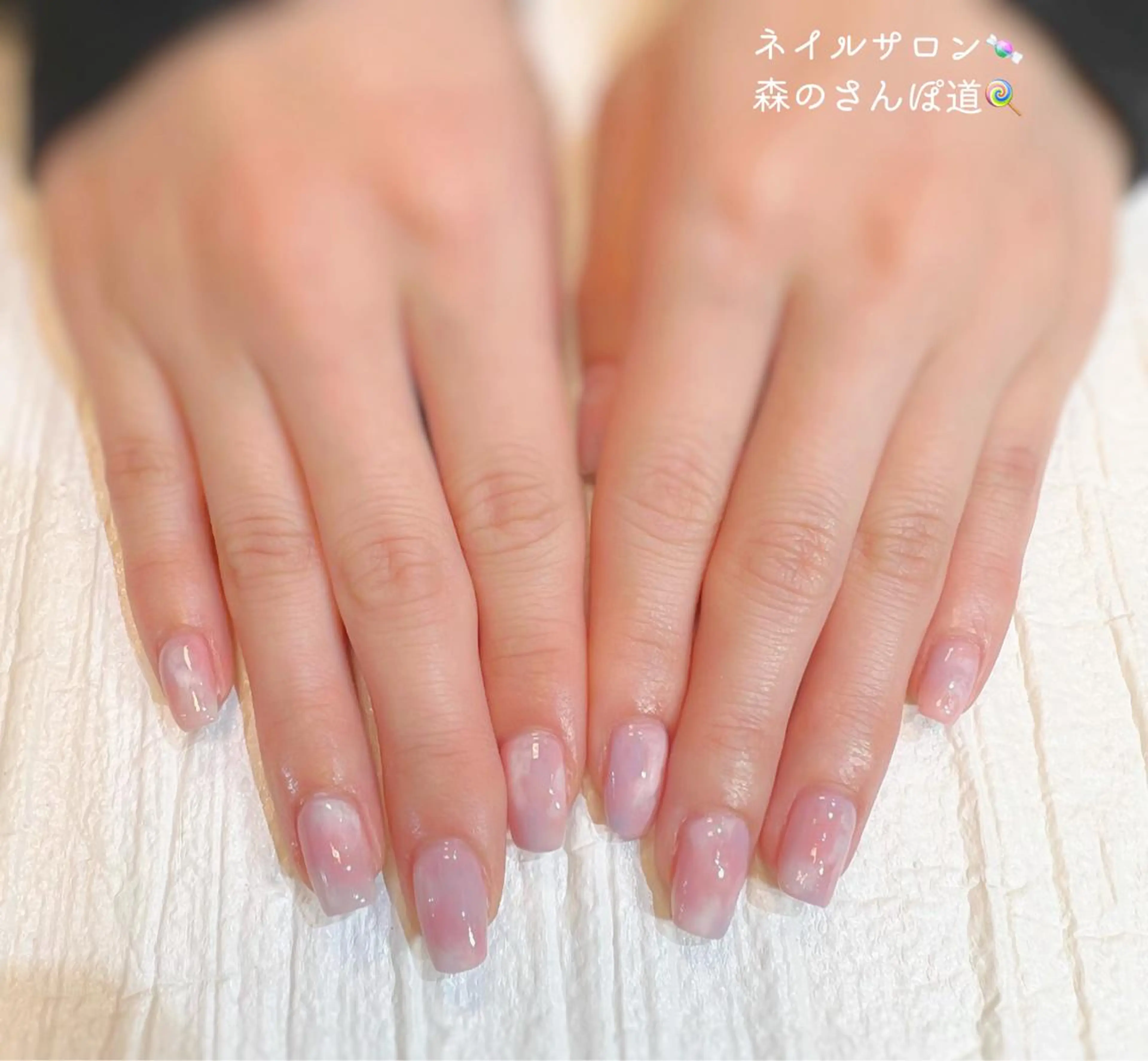 ネイル 森のさんぽ道所属・ショートネイル 森のさんぽ道のネイルデザイン