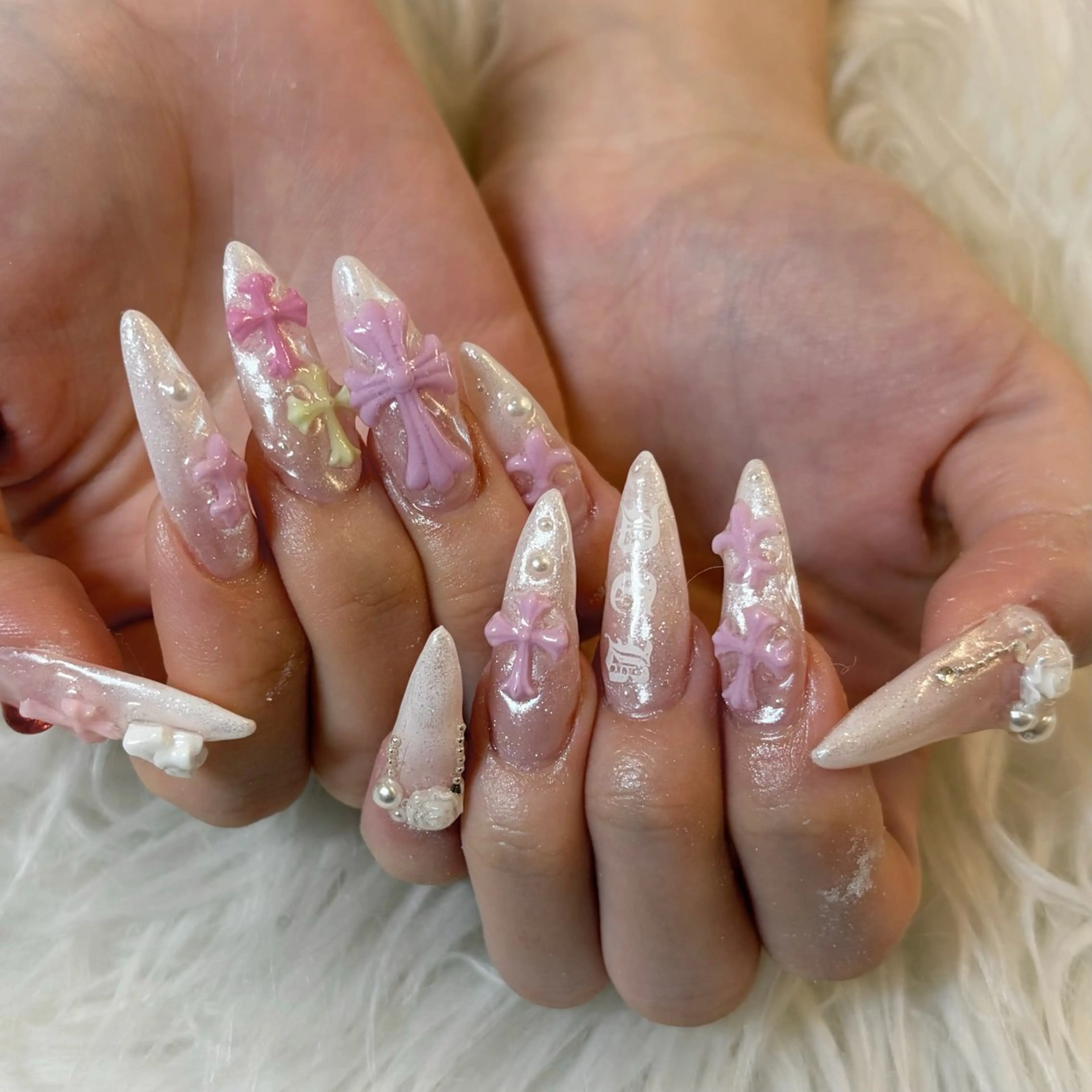 ネイル おそろいネイル ハンドネイル ayumi ❤︎のネイルデザイン