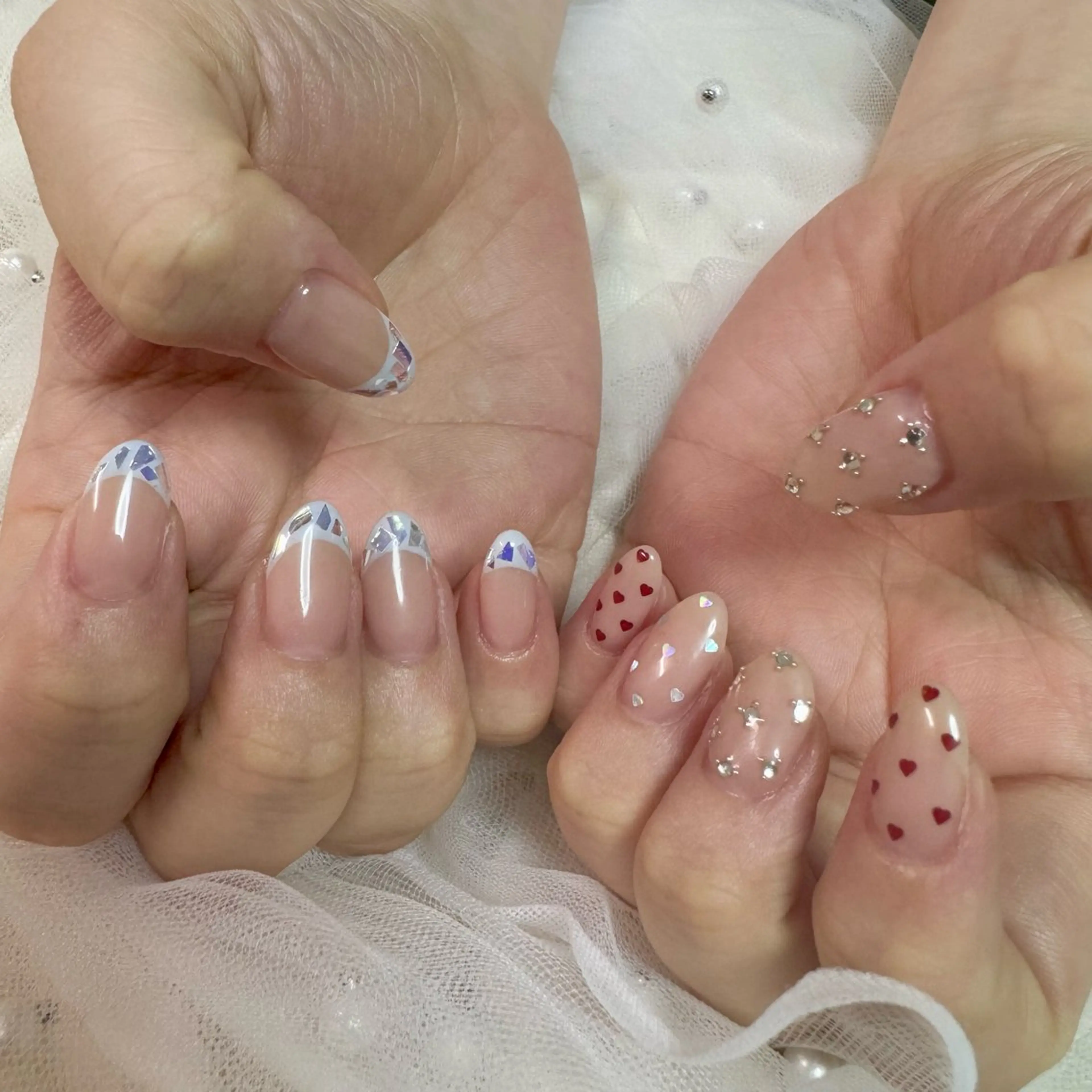 ネイル フレンチネイル ハンドネイル nail salon e'mu💐のネイルデザイン