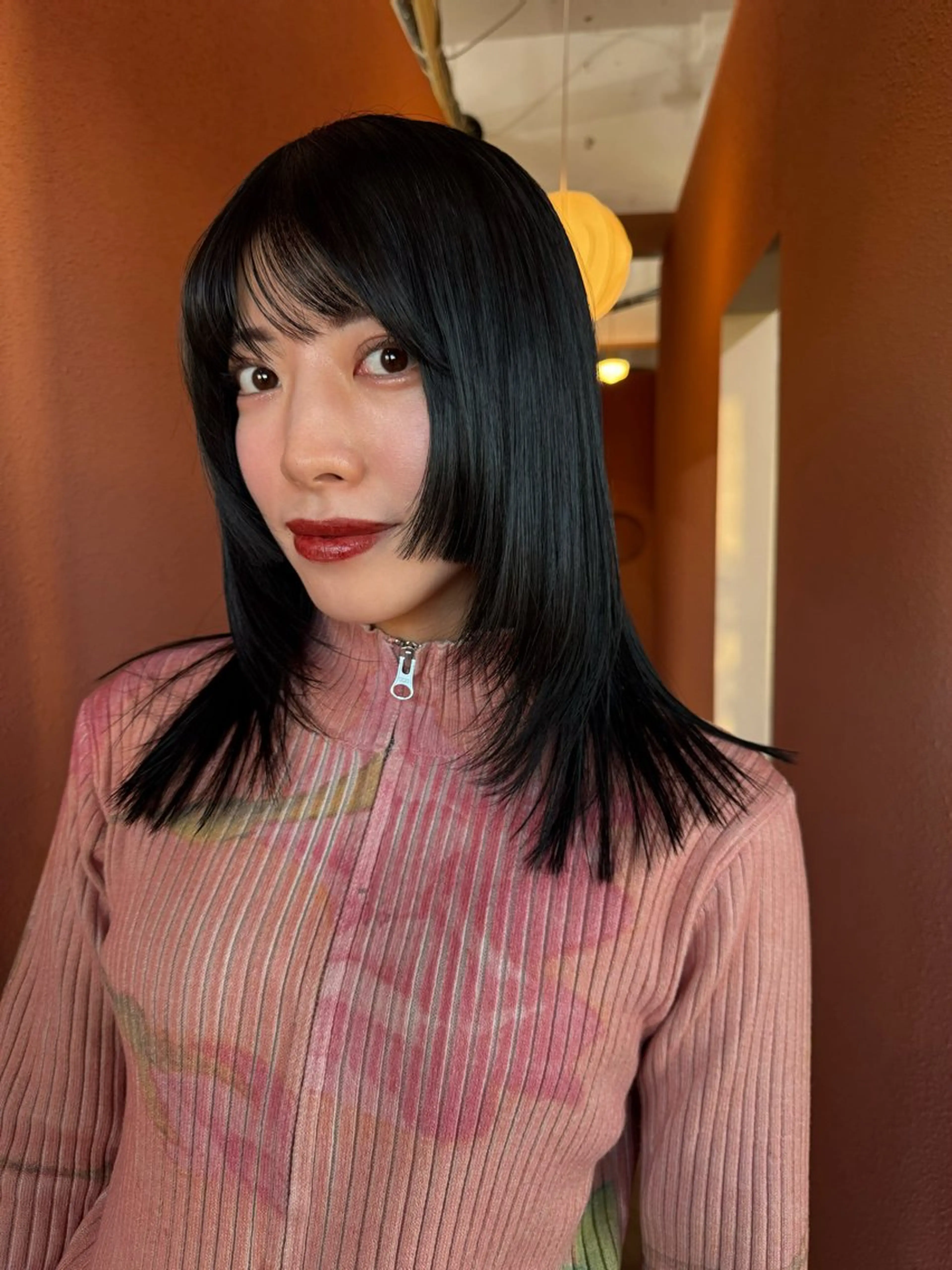 セミロング カラー . nanamiのヘアスタイル