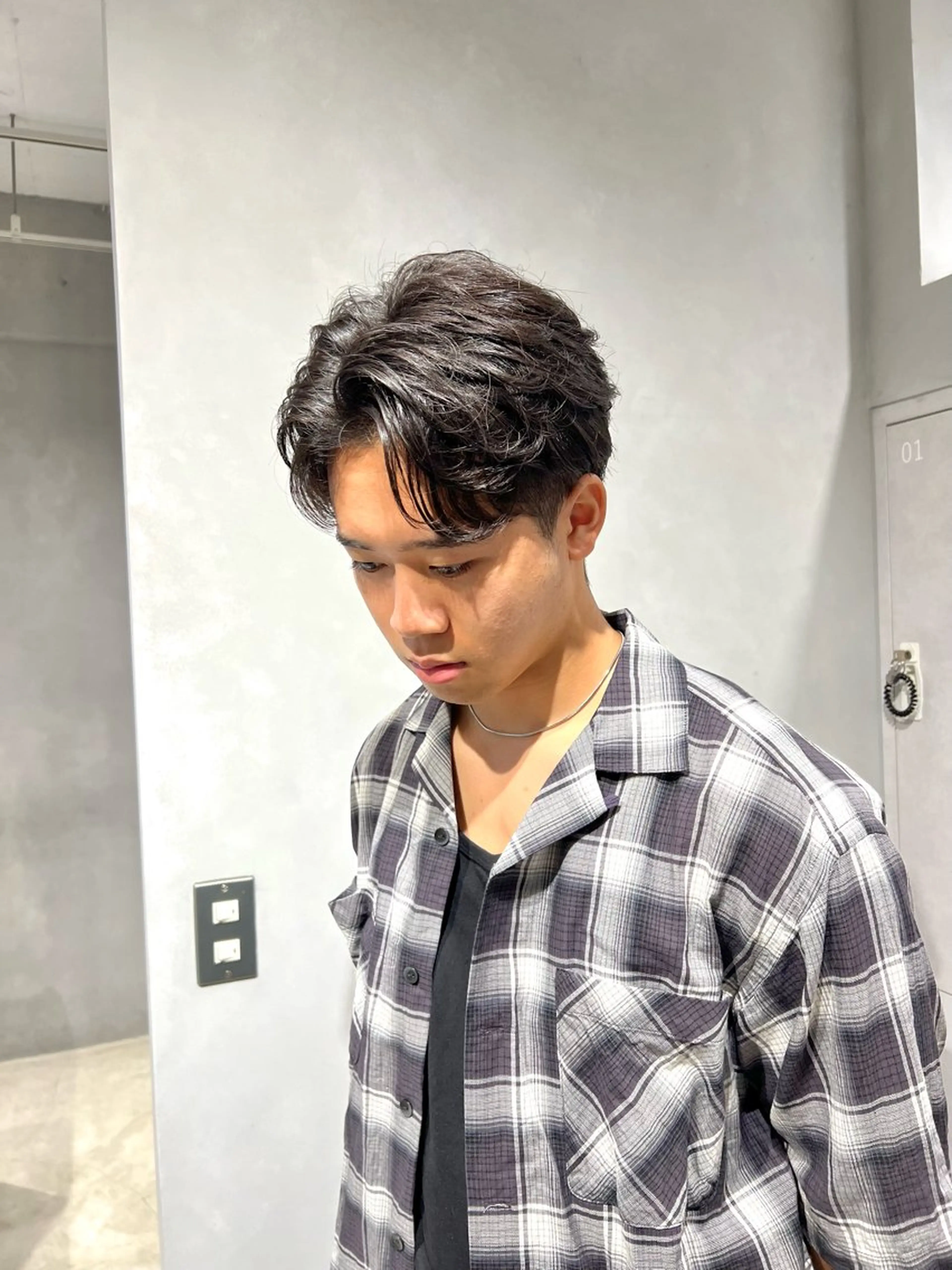 パーマ メンズ メンズカット松戸/韓 国/メンズパーマ航太のヘアスタイル