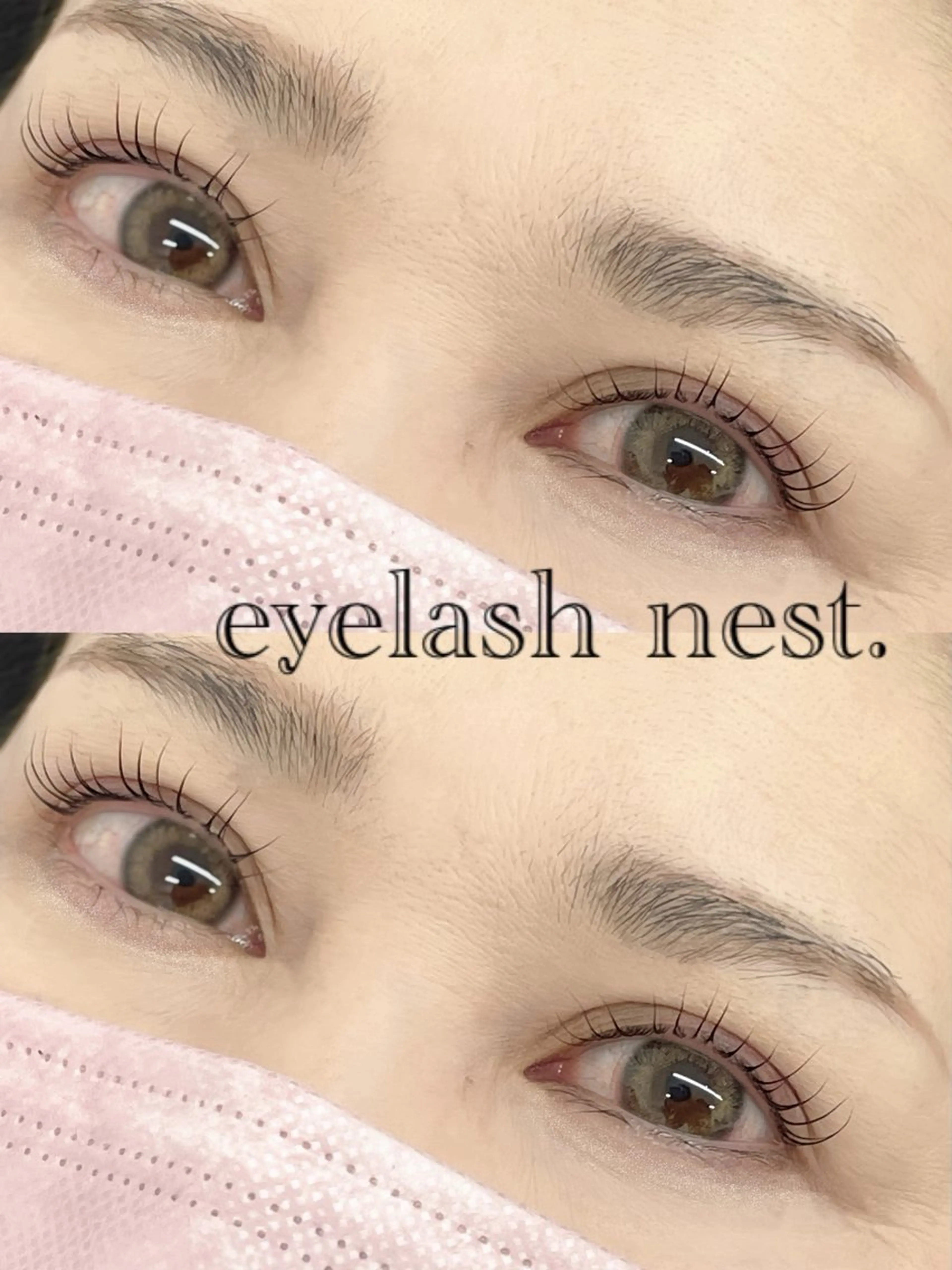 マツエク・マツパ 一重×まつ毛パーマ マツパ intime内nest.所属・🤍nest. エリ🤍のマツエク・マツパデザイン