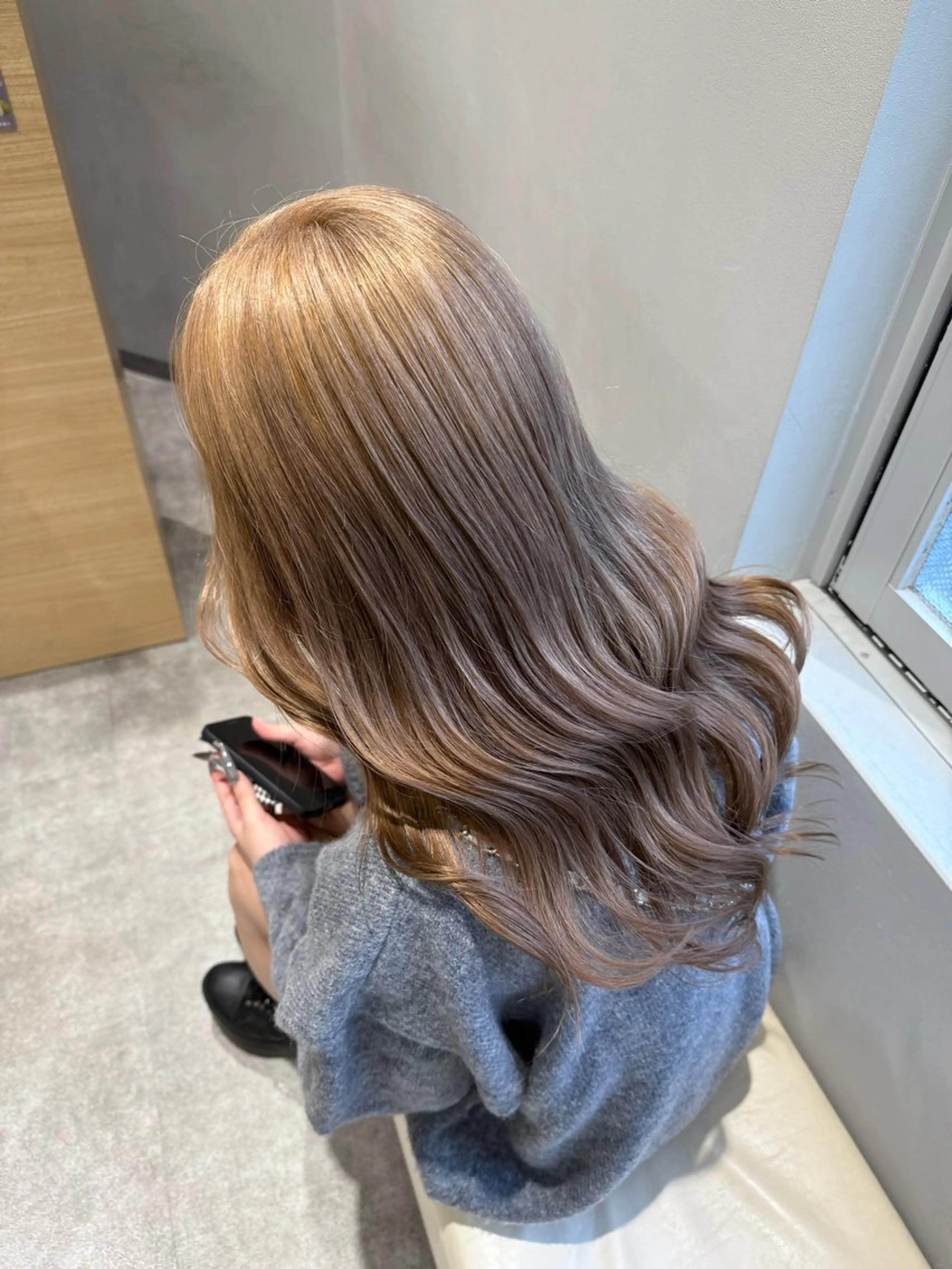 セミロング ヘアカラー トリートメント Zina【梅田】 /田中 沙弥のヘアスタイル