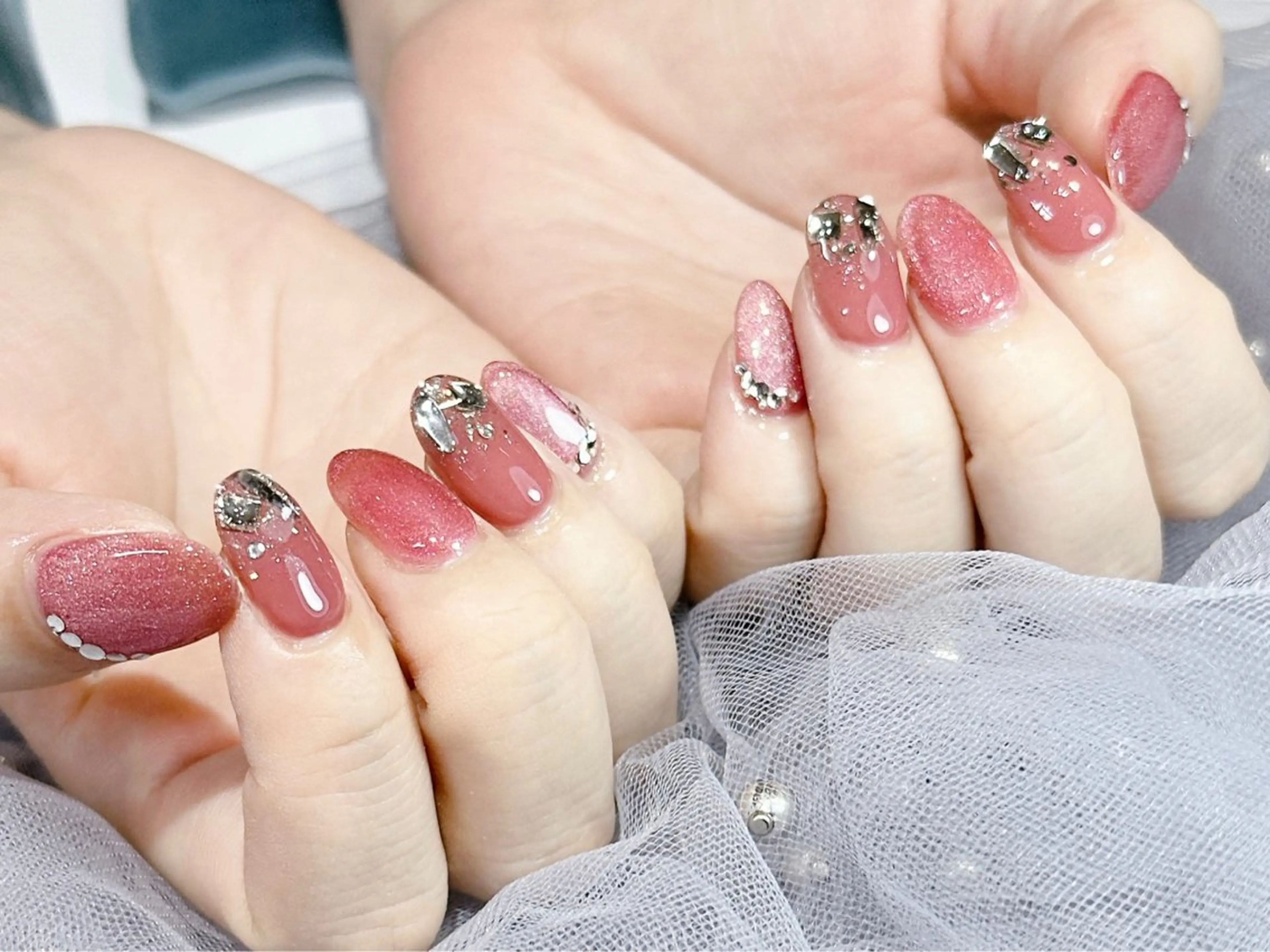 ネイル アニマル柄 フットネイル ジェルネイル マグネットネイル マットネイル ネイルサロン パールのネイルデザイン