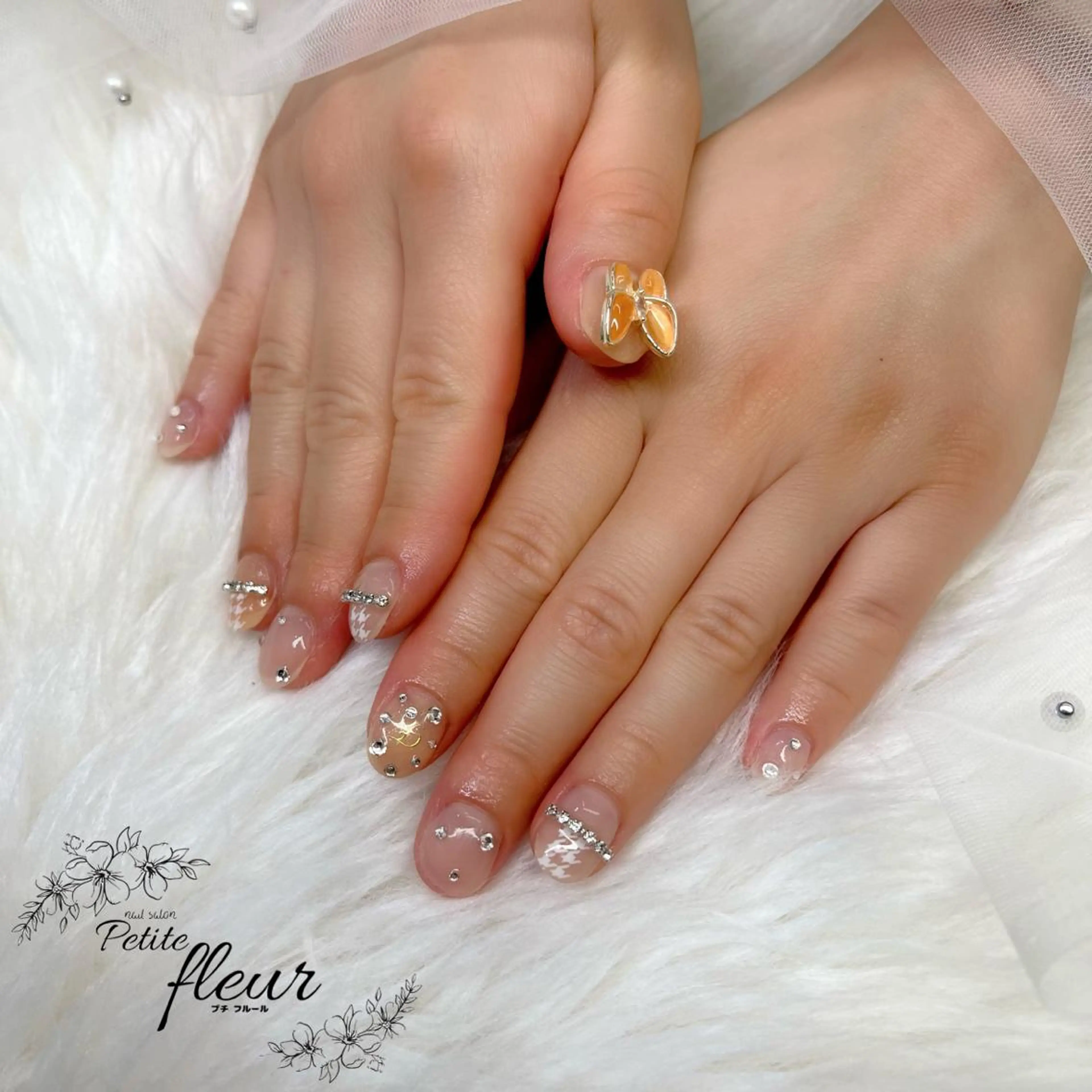 ネイル ❁⃘*。Petite fleur❁⃘*りさのネイルデザイン