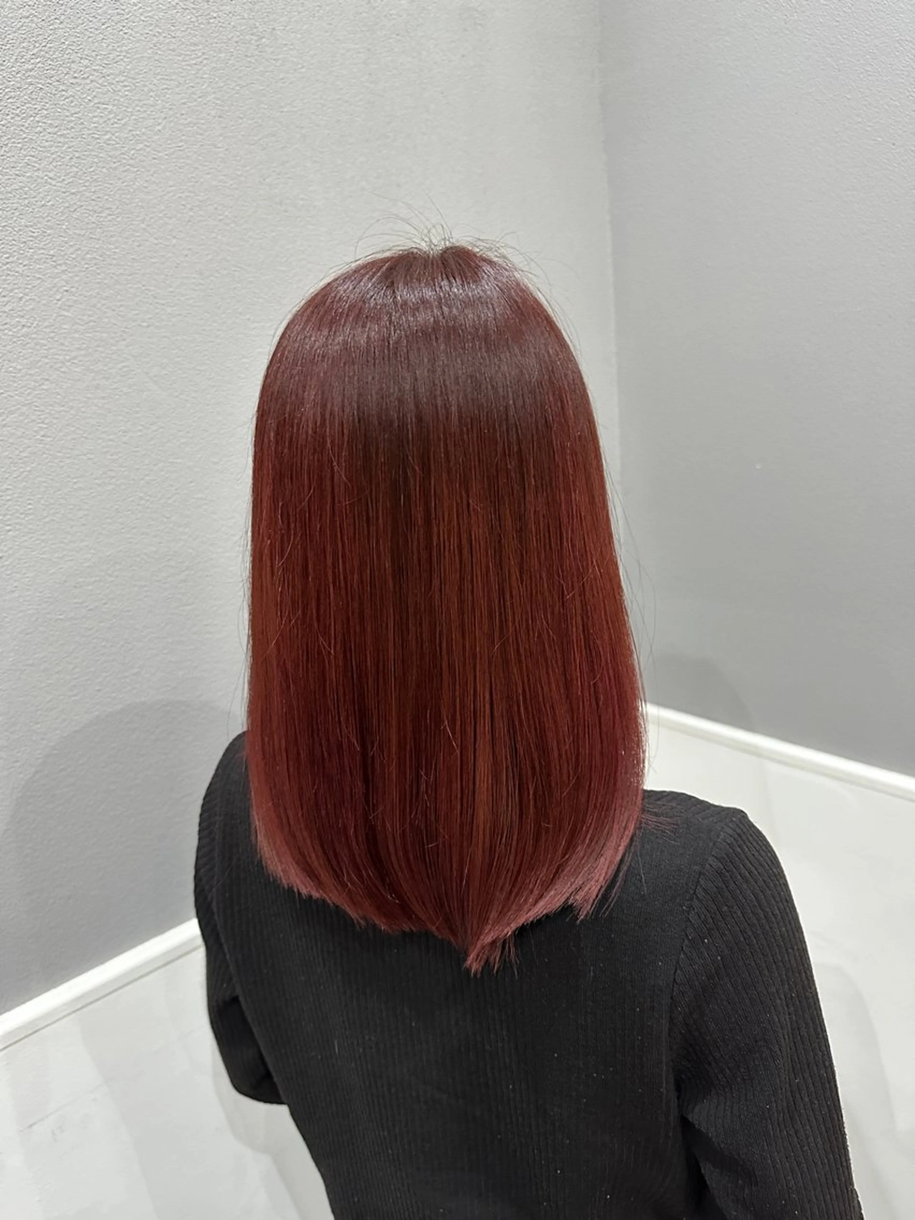 ミディアム ヘアカラー トリートメント miloc MOMOKAのヘアスタイル