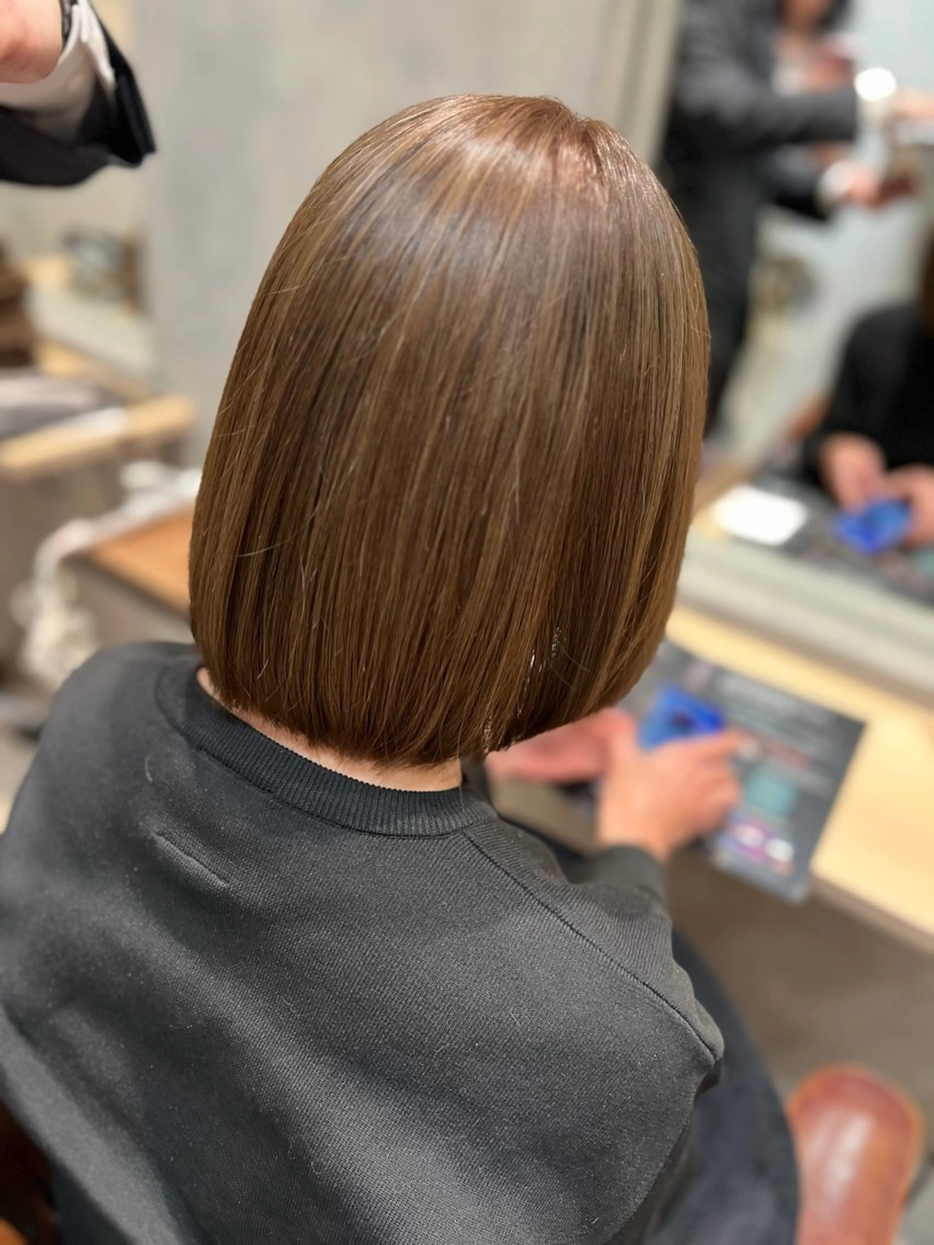 ミディアム Hair Make NEWYORK　稲荷町店所属・moe 🍀美髪矯正 ツヤツヤストレートのヘアスタイル