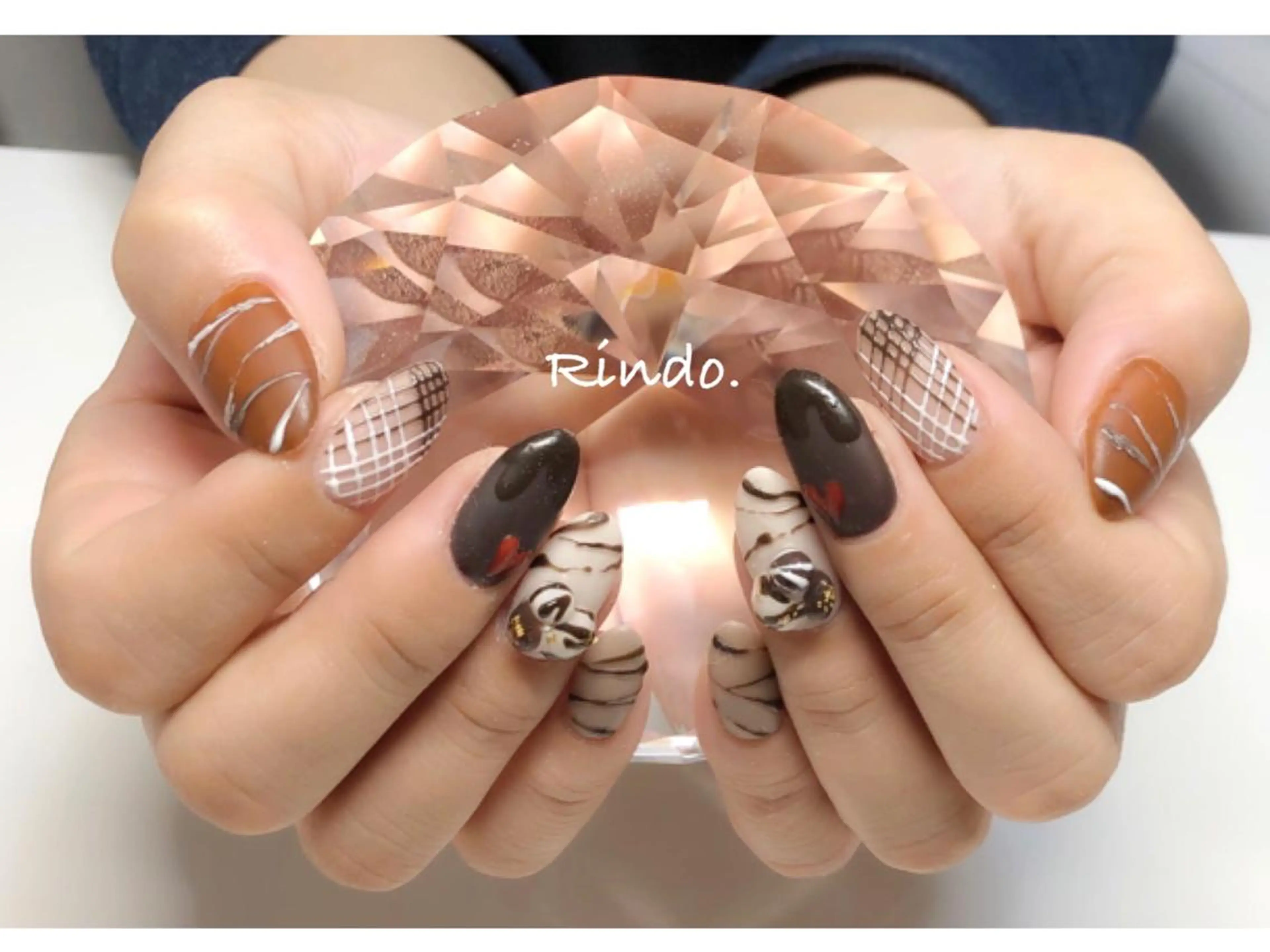 ネイル バレンタイン ハンドネイル Rindo.ネイル ♡耳つぼジュエリーのその他イメージ