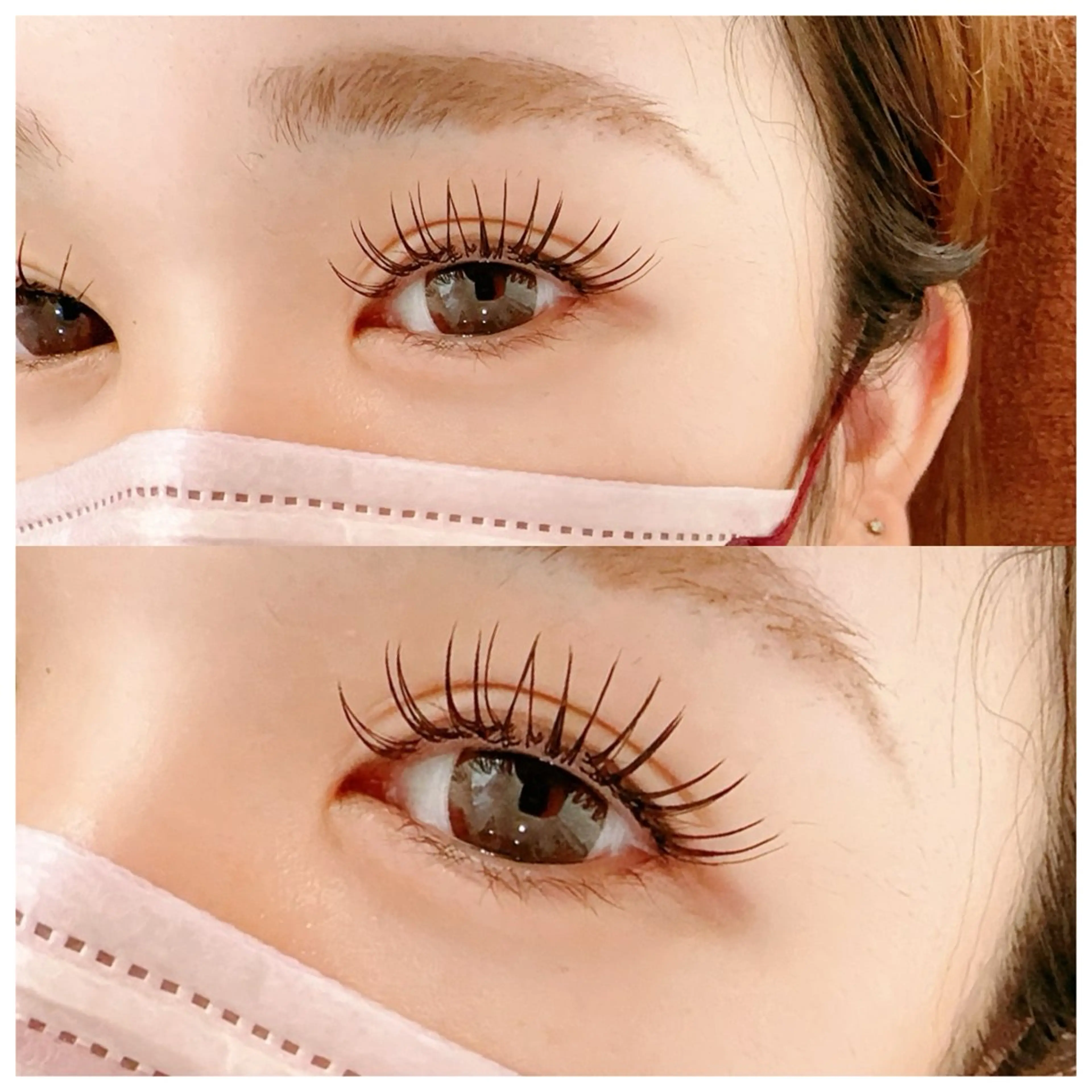 マツエク・マツパ フラットラッシュ アップワードラッシュ ULUS mamiのマツエク・マツパデザイン