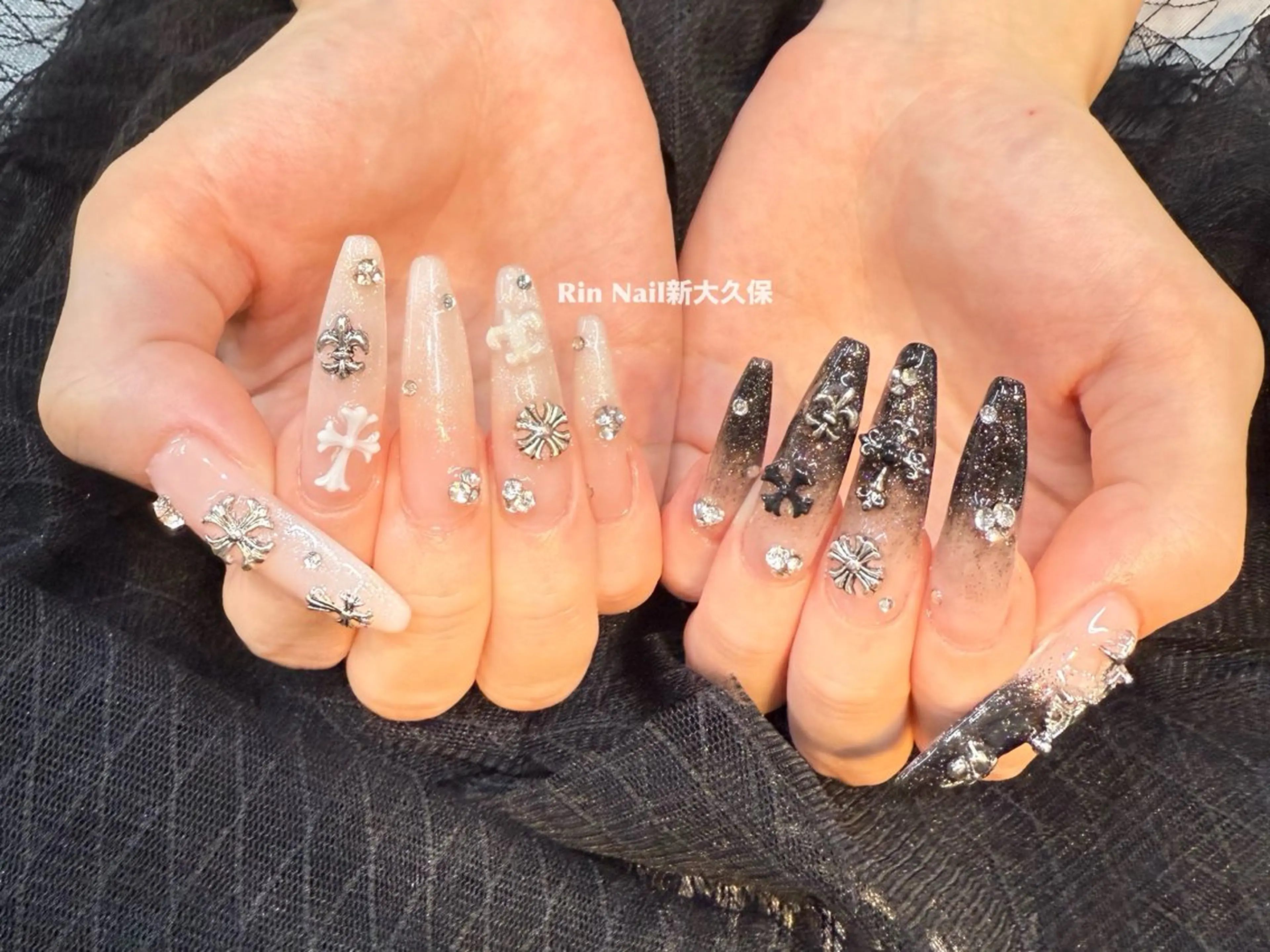 ネイル アートネイル フレンチネイル ジェルネイル 韓国ネイル ミラーネイル ハンドネイル Rin Nail 新大久保店のネイルデザイン