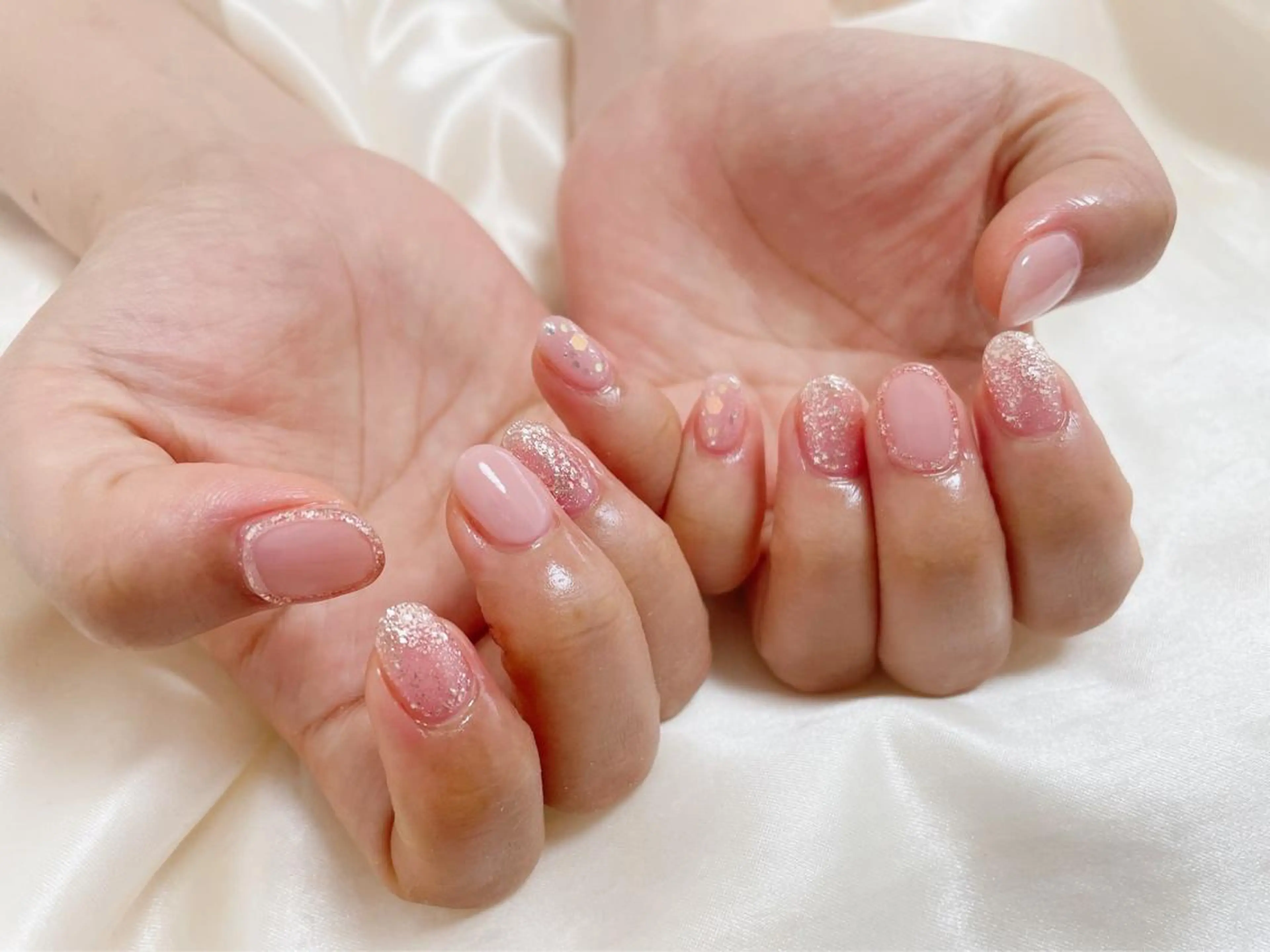 ネイル 春ネイル ハンドネイル Mogu nail 二子玉川のネイルデザイン