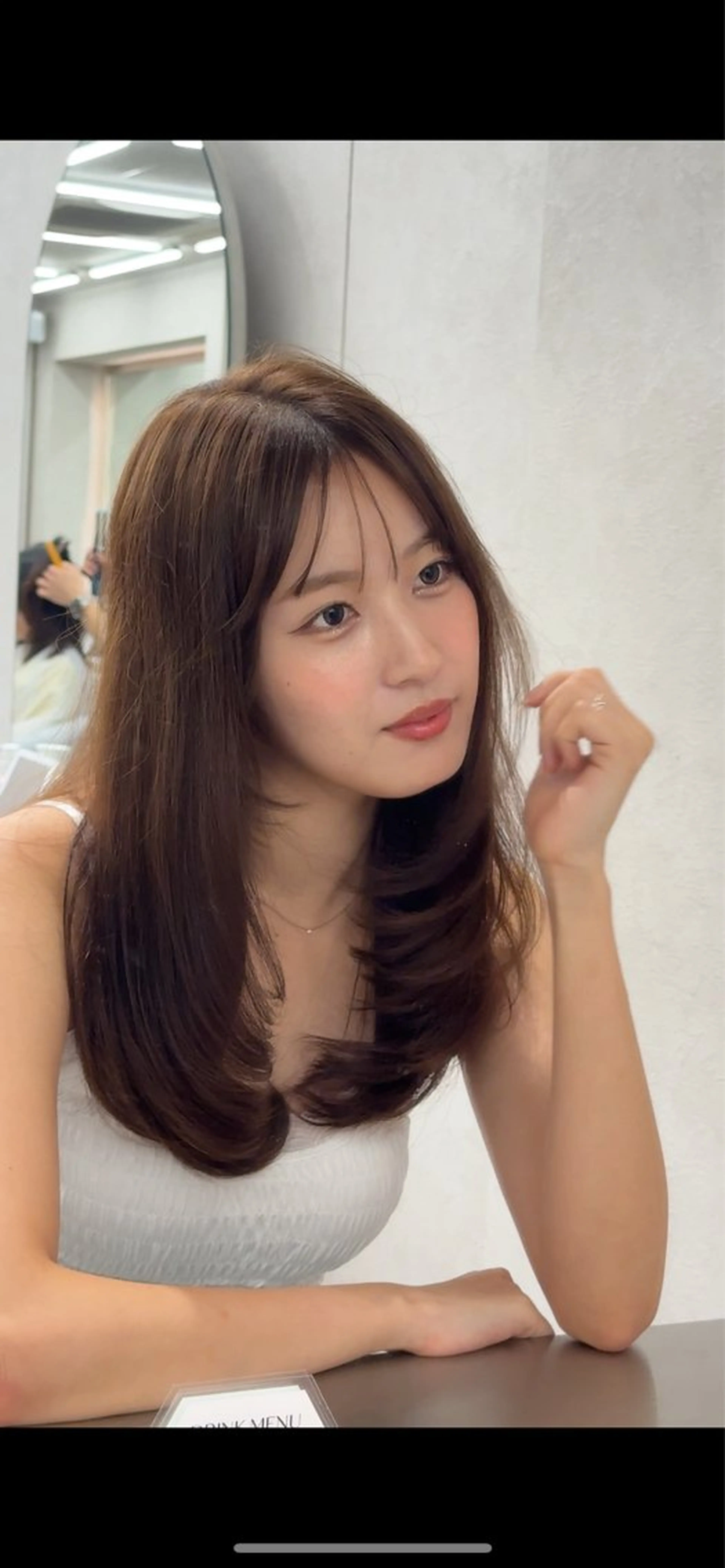 ロング カット トリートメント ヘッドスパ ヘアセット 韓国ヘア/レイヤー Londエレンのヘアスタイル