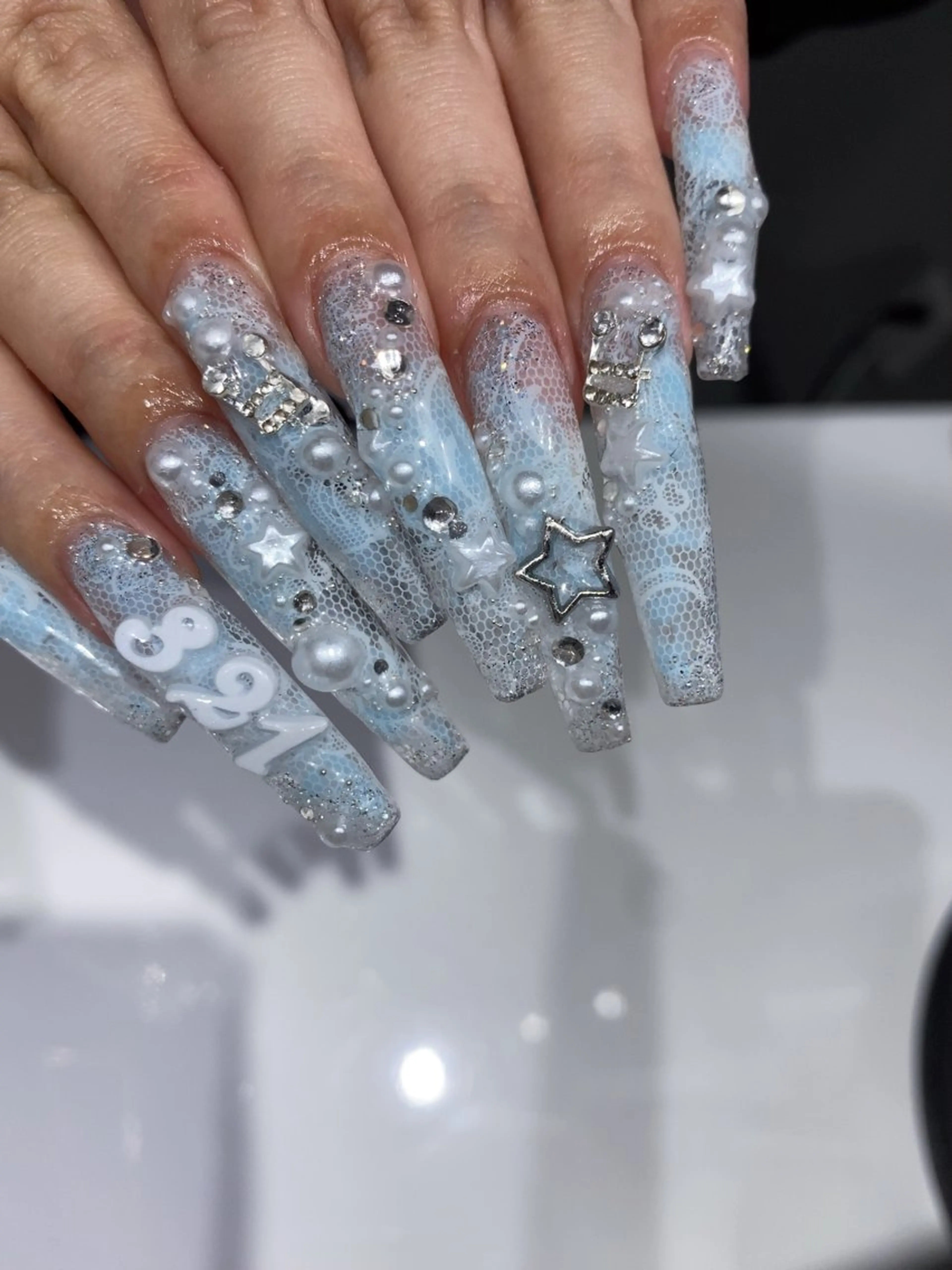 ネイル アートネイル 長さ出し nao 2meのネイルデザイン