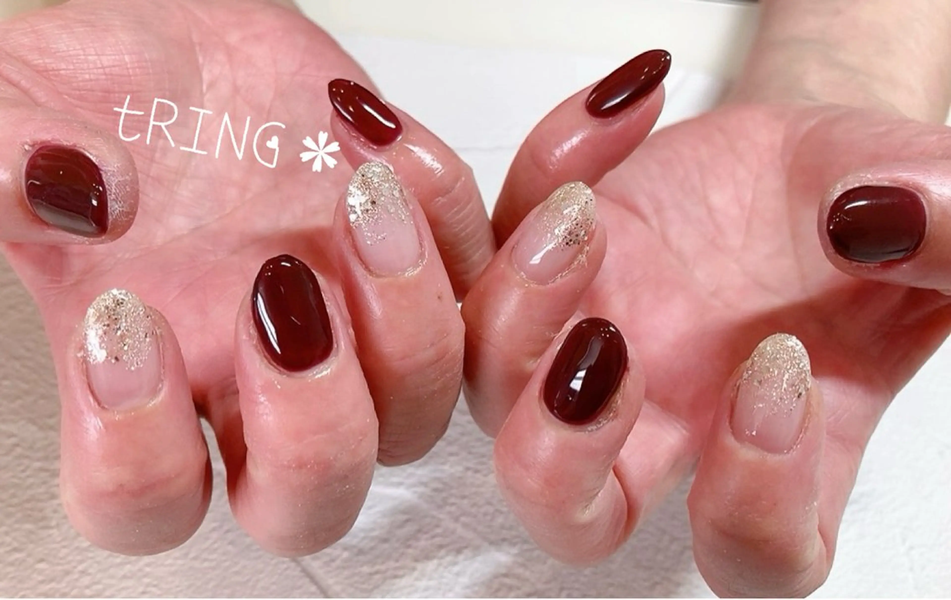 ネイル ハンドネイル tRING＊ しいの木台のネイルデザイン