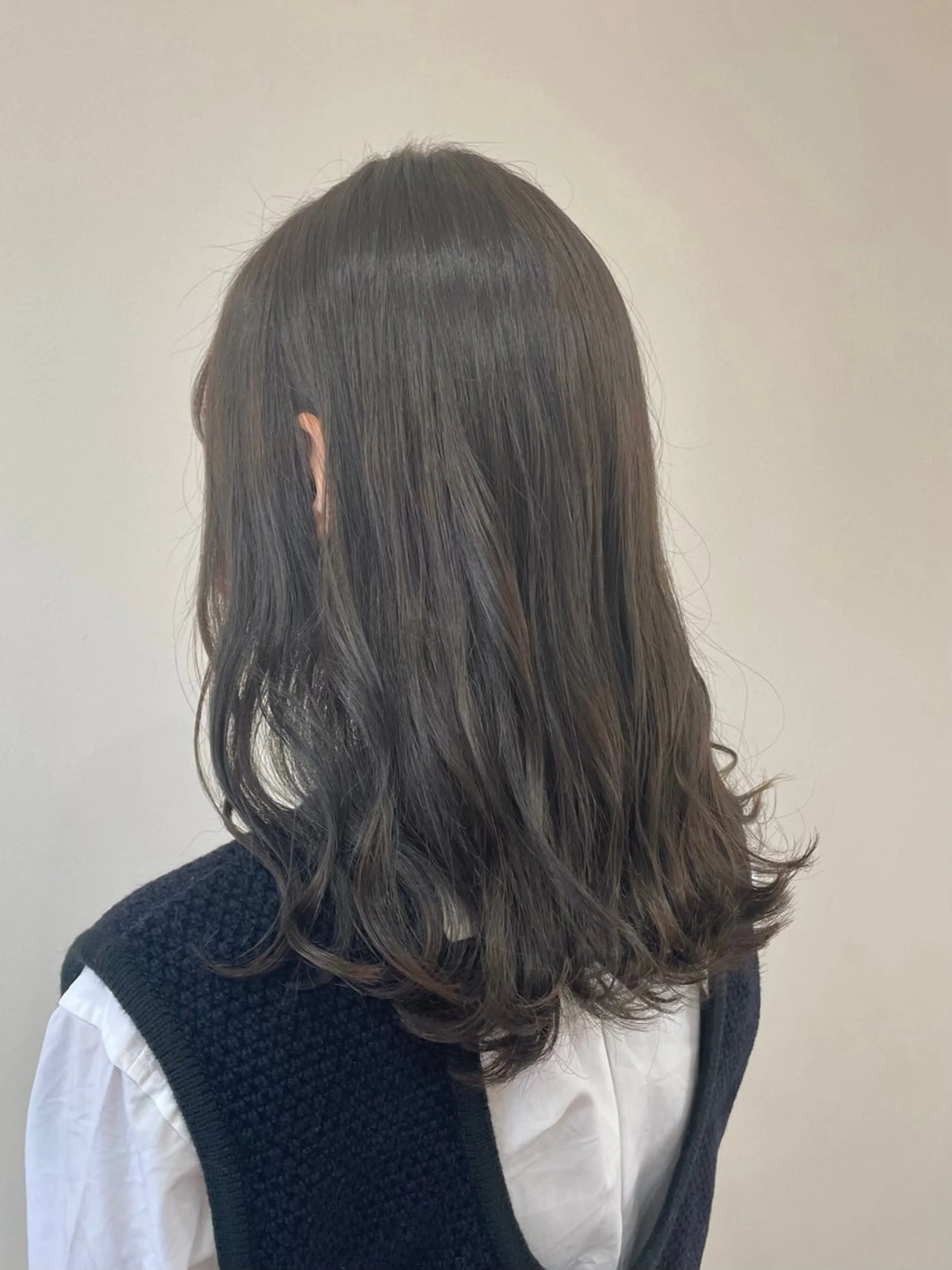 セミロング ベージュカラー🧸/ 松崎/東区/田中理沙のヘアスタイル