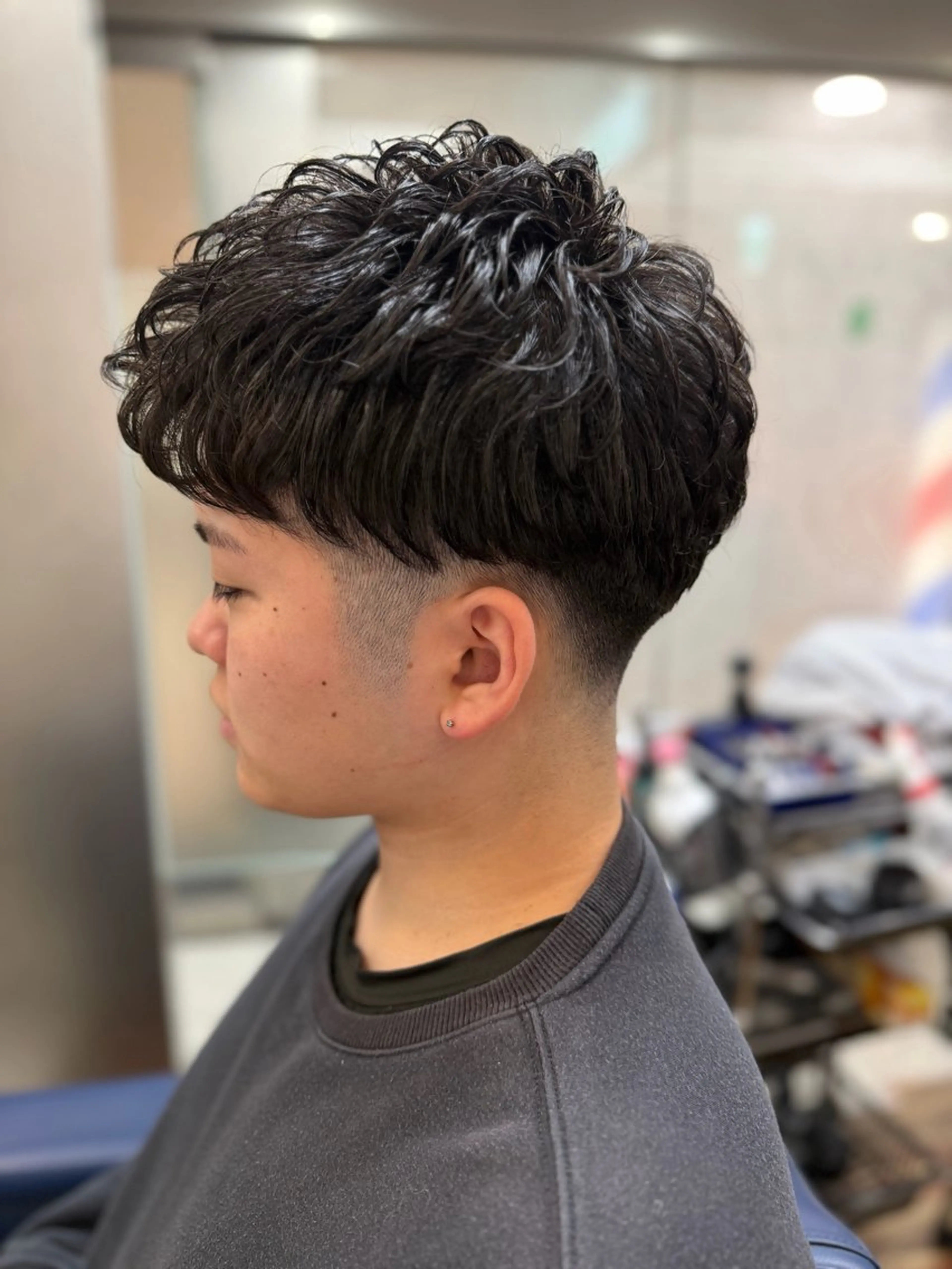 ショート パーマ タカハシ タクミのヘアスタイル