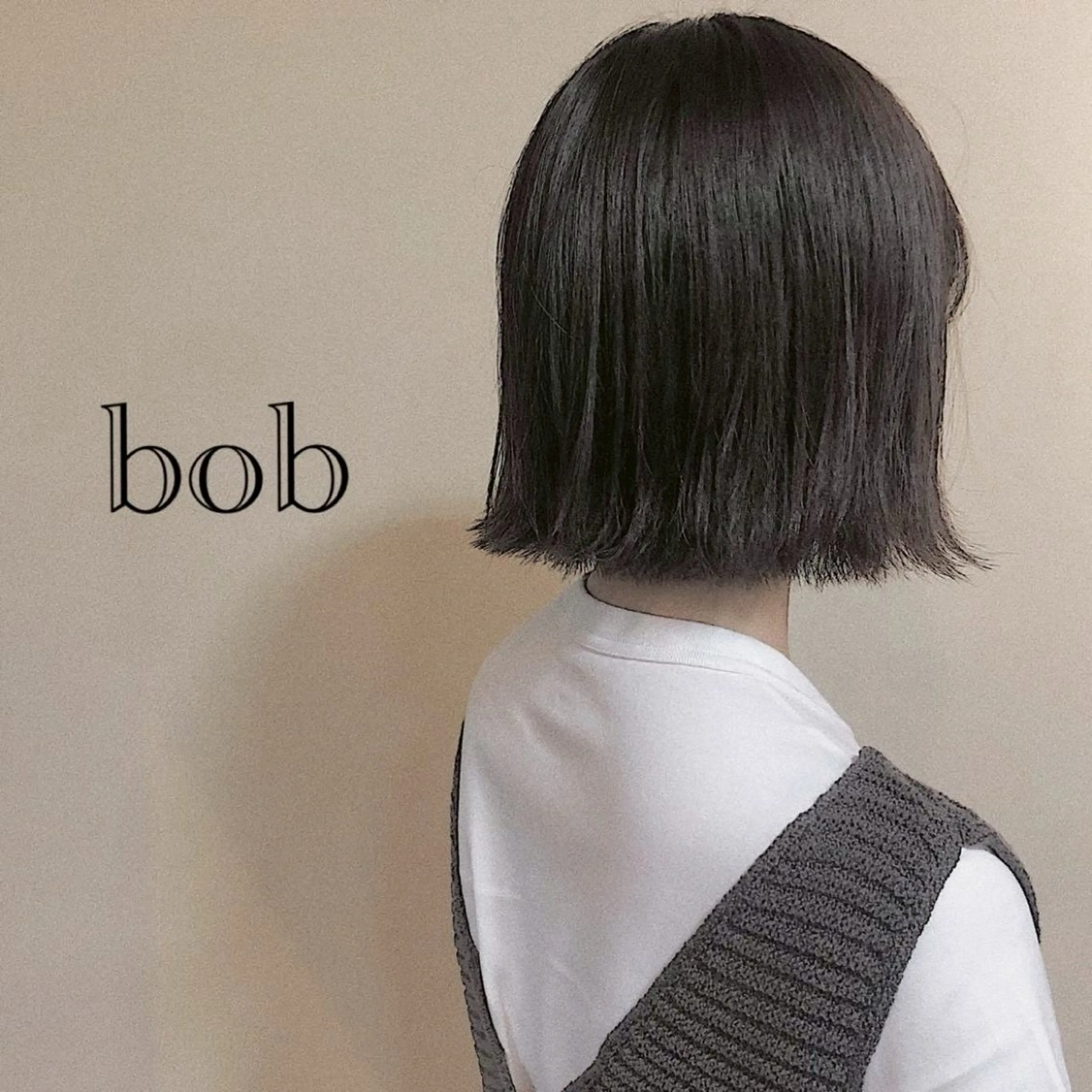 ミディアム 切りっぱなしボブ/ カット/ゆうすけのヘアスタイル