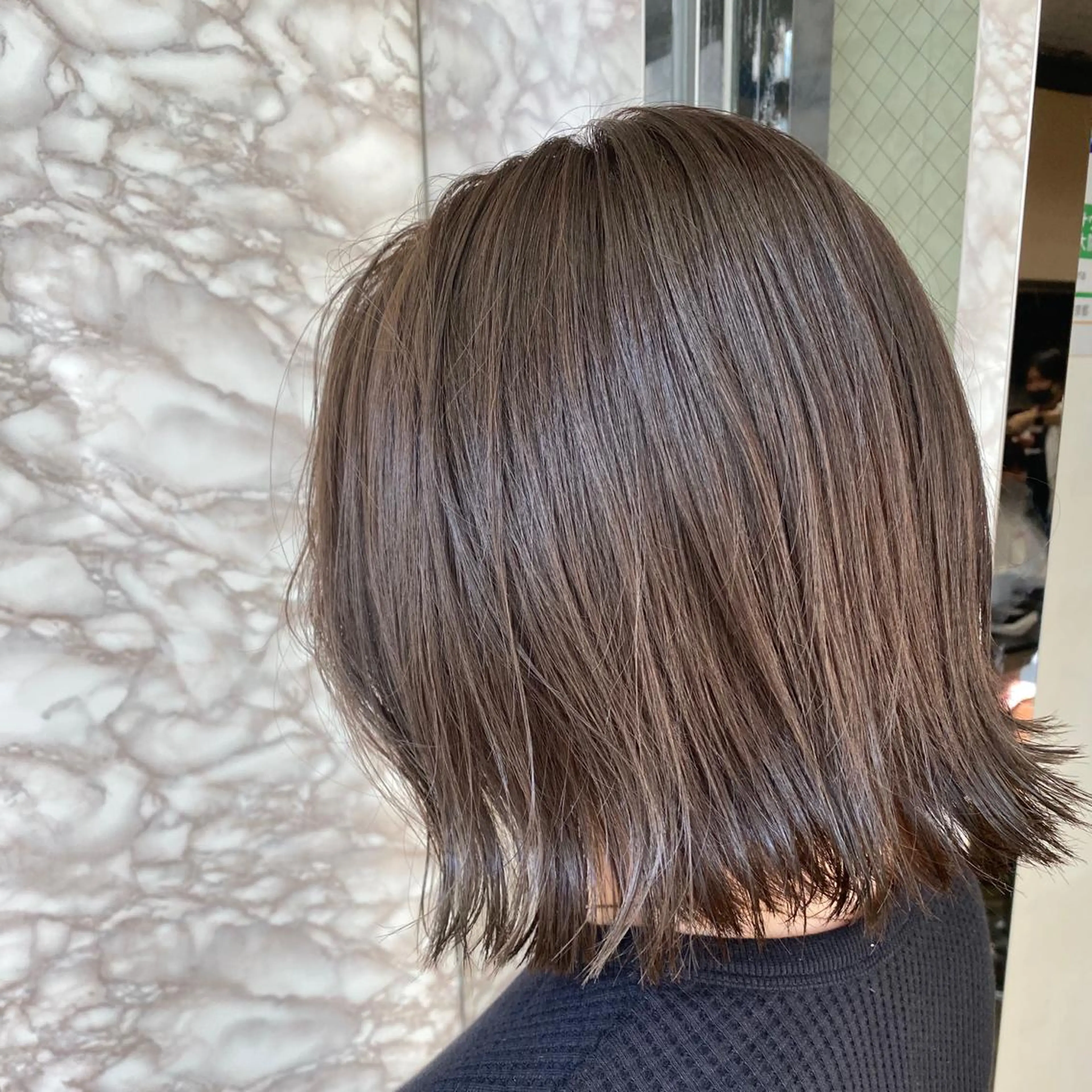 ショート カラー グレージュ シアーグレージュ カット ヘアカラー トリートメント Steelo  渋谷所属・✴︎赤み除去カラー daichi✴︎のヘアスタイル