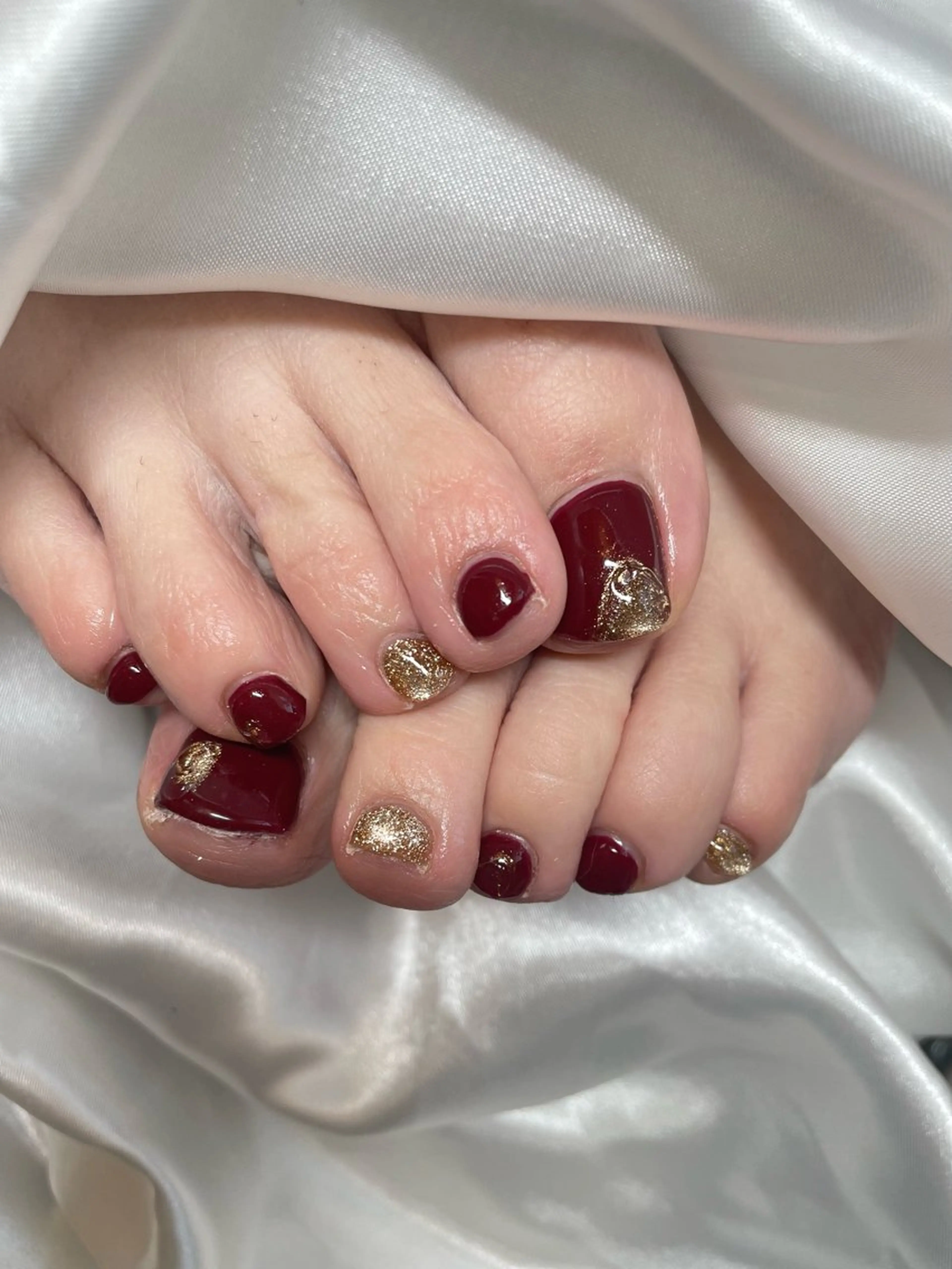 ネイル アートネイル フットネイル フットネイル ulu🌼 nanaのネイルデザイン