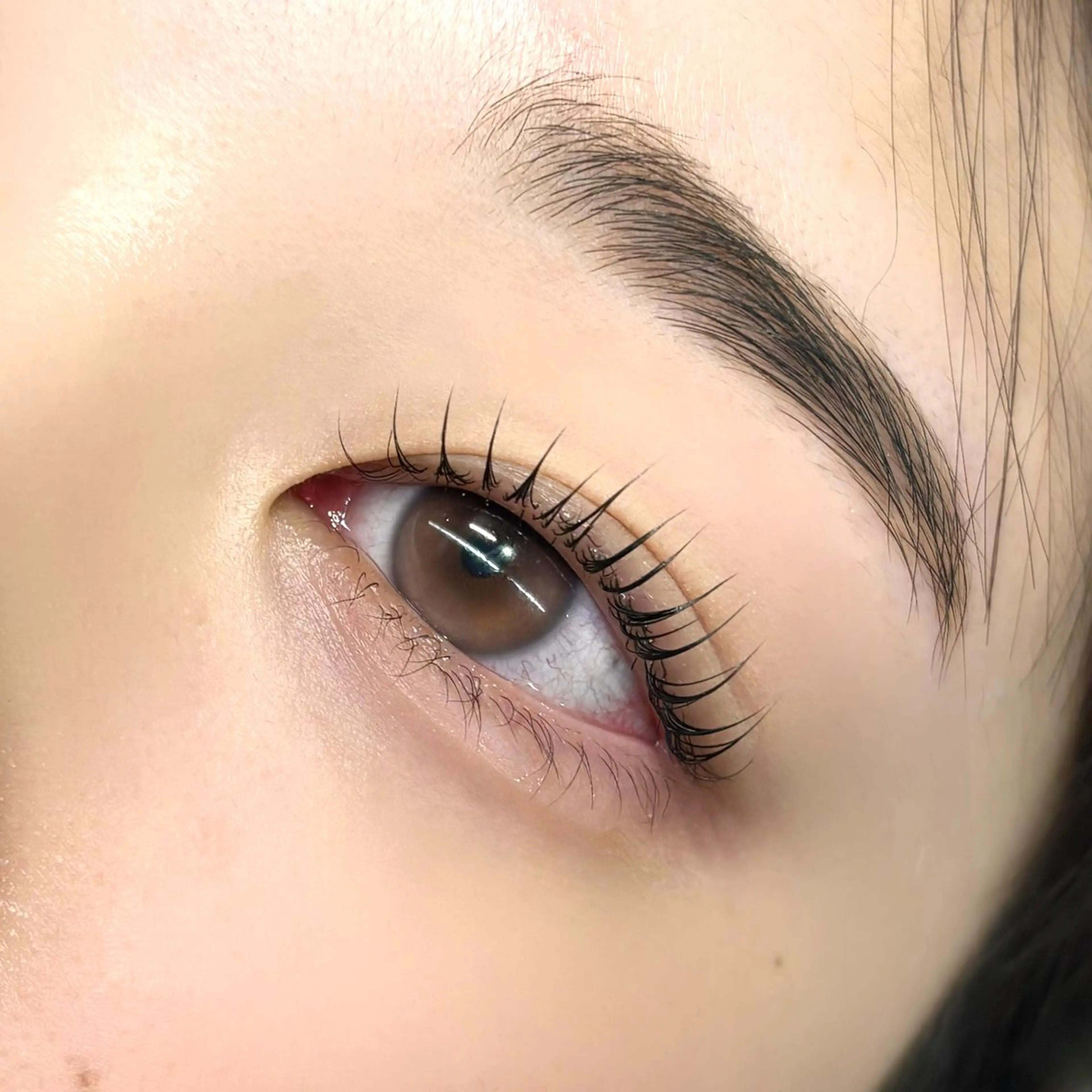 マツエク・マツパ 束感まつ毛 韓国風マツエク パリジェンヌラッシュリフト まつげパーマ 一重×まつ毛パーマ 🎀パーソナル眉⌇ 束感まつ毛MIOのマツエク・マツパデザイン