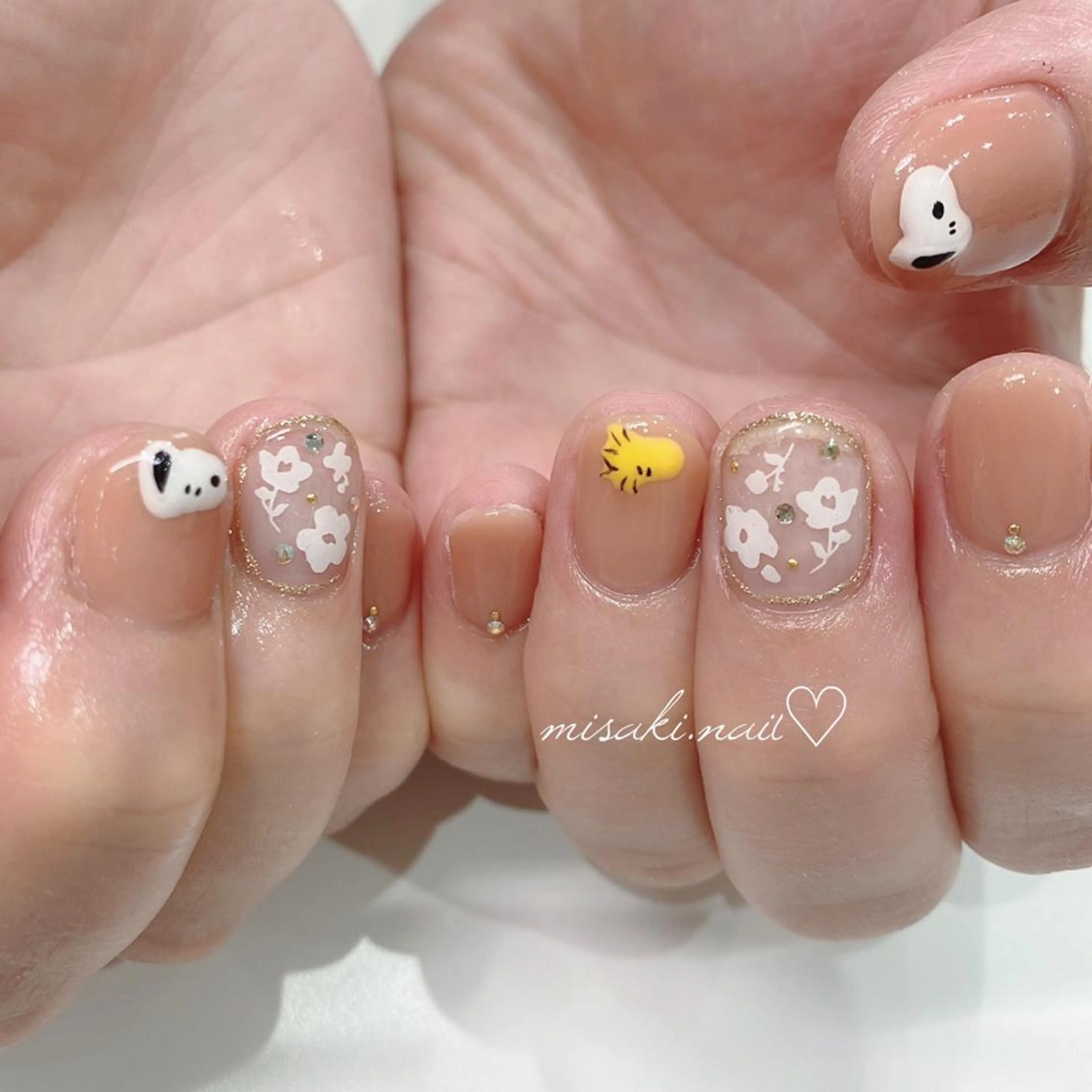 ネイル 韓国ネイル ワンホンネイル ハンドネイル nailsalon miinailsのネイルデザイン
