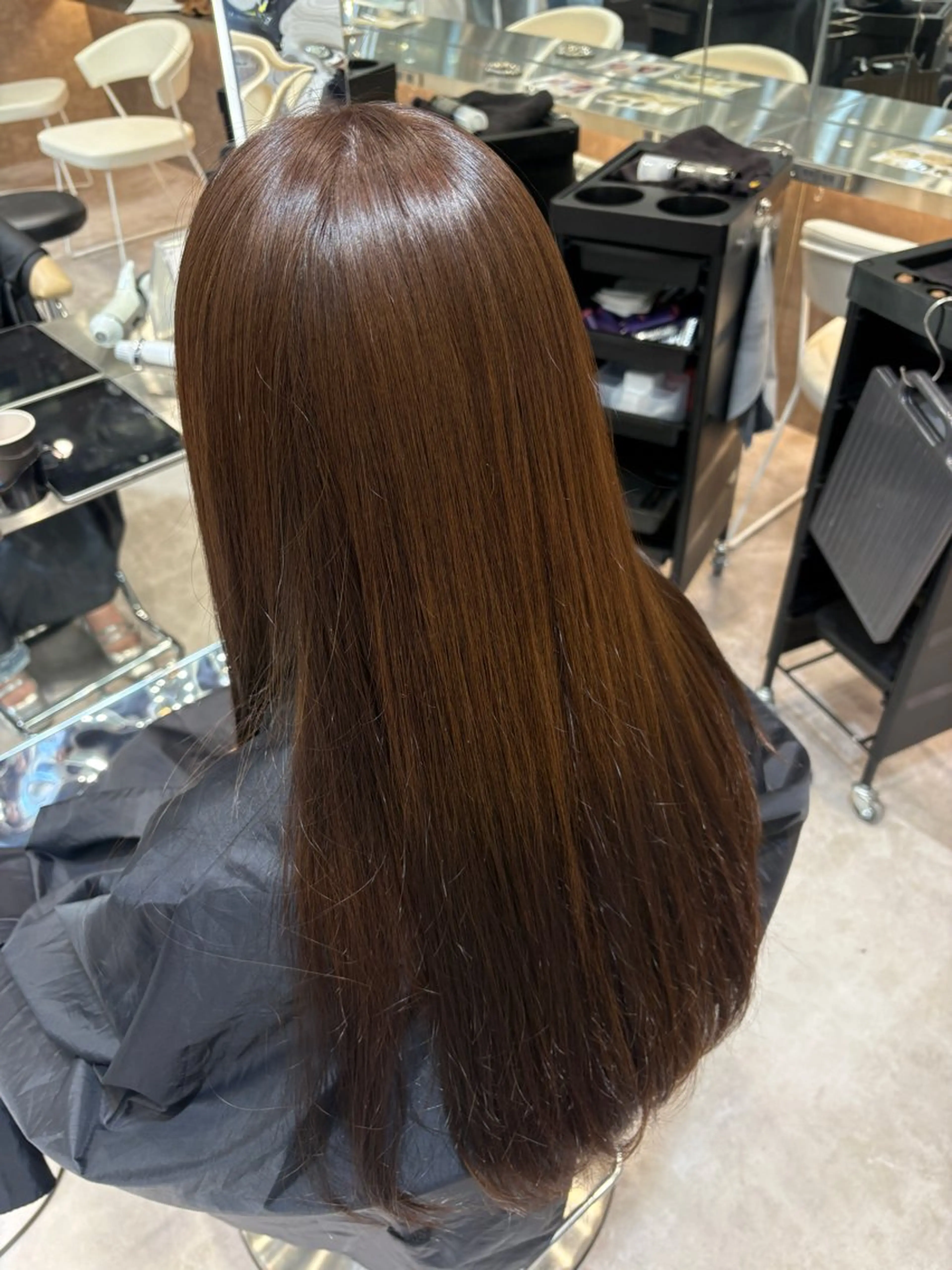 ロング トリートメント 顔周りレイヤーカット /髪質改善/ゆう🤍のヘアスタイル