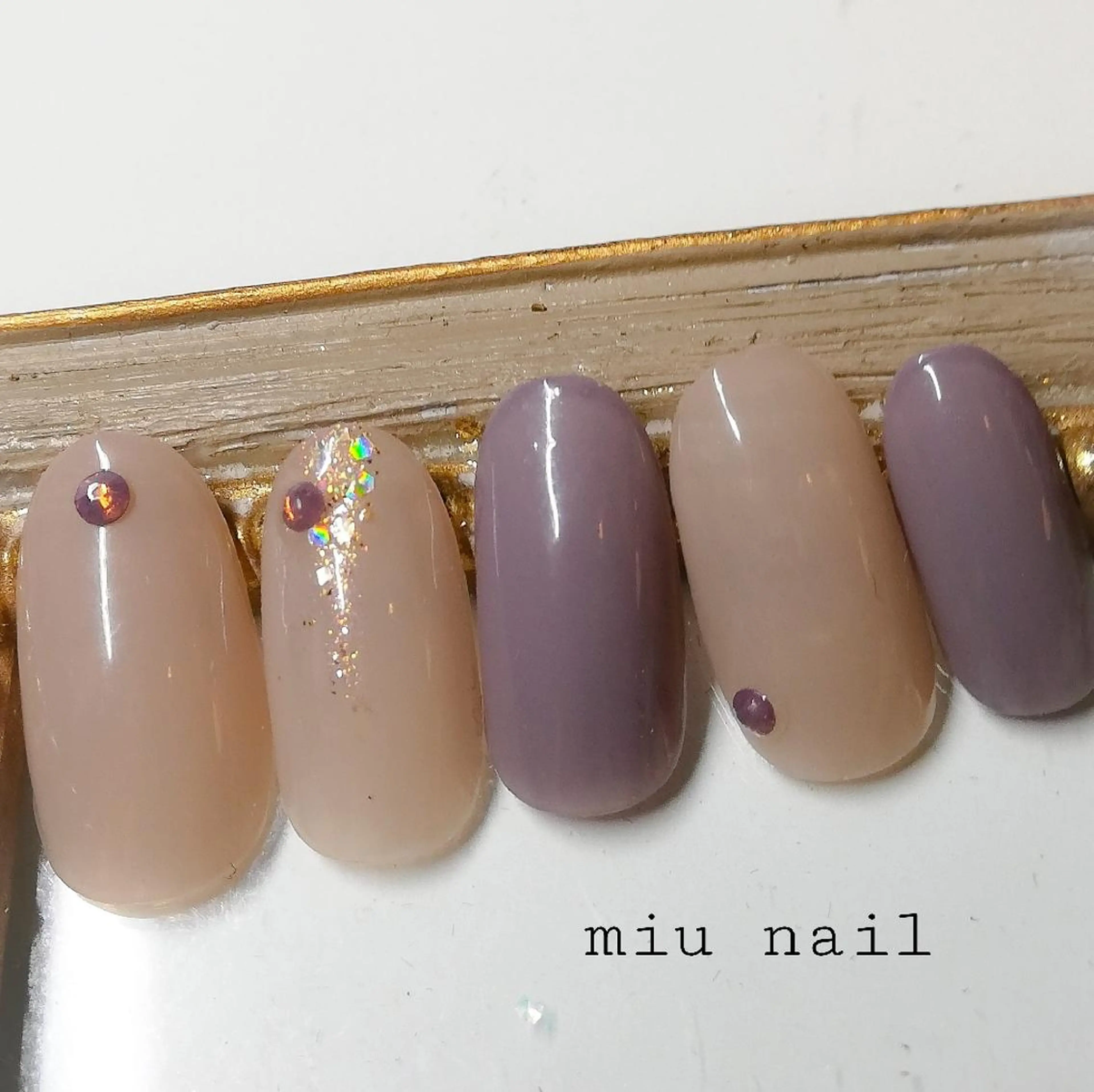 ネイル ラメ(グリッター) ストーンネイル MIU  Nail所属・MIU  nailのネイルデザイン