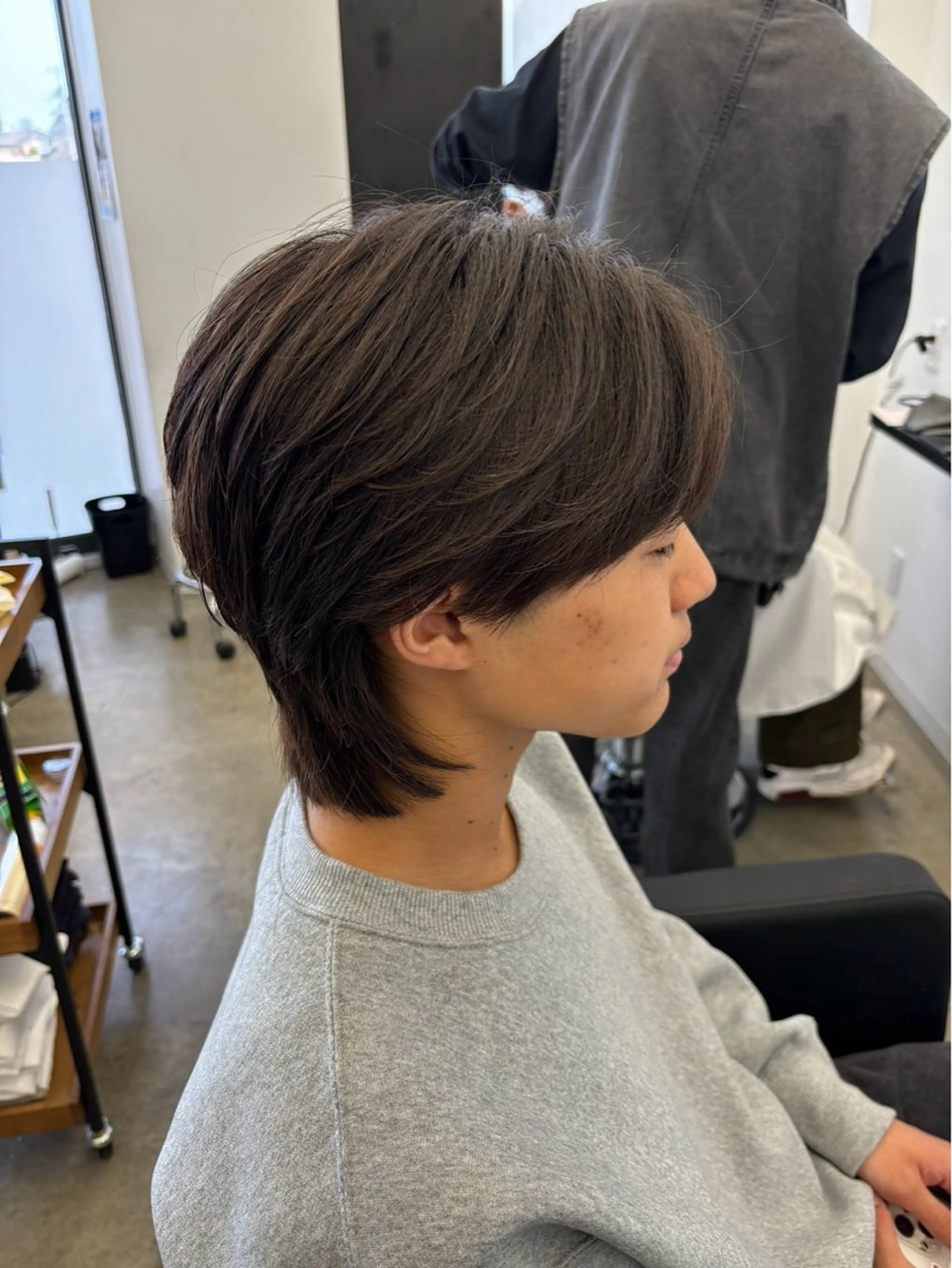 🙎‍♂️メンズカット+ナチュラル縮毛矯正¥16170(カットは別スタイリスト)の写真