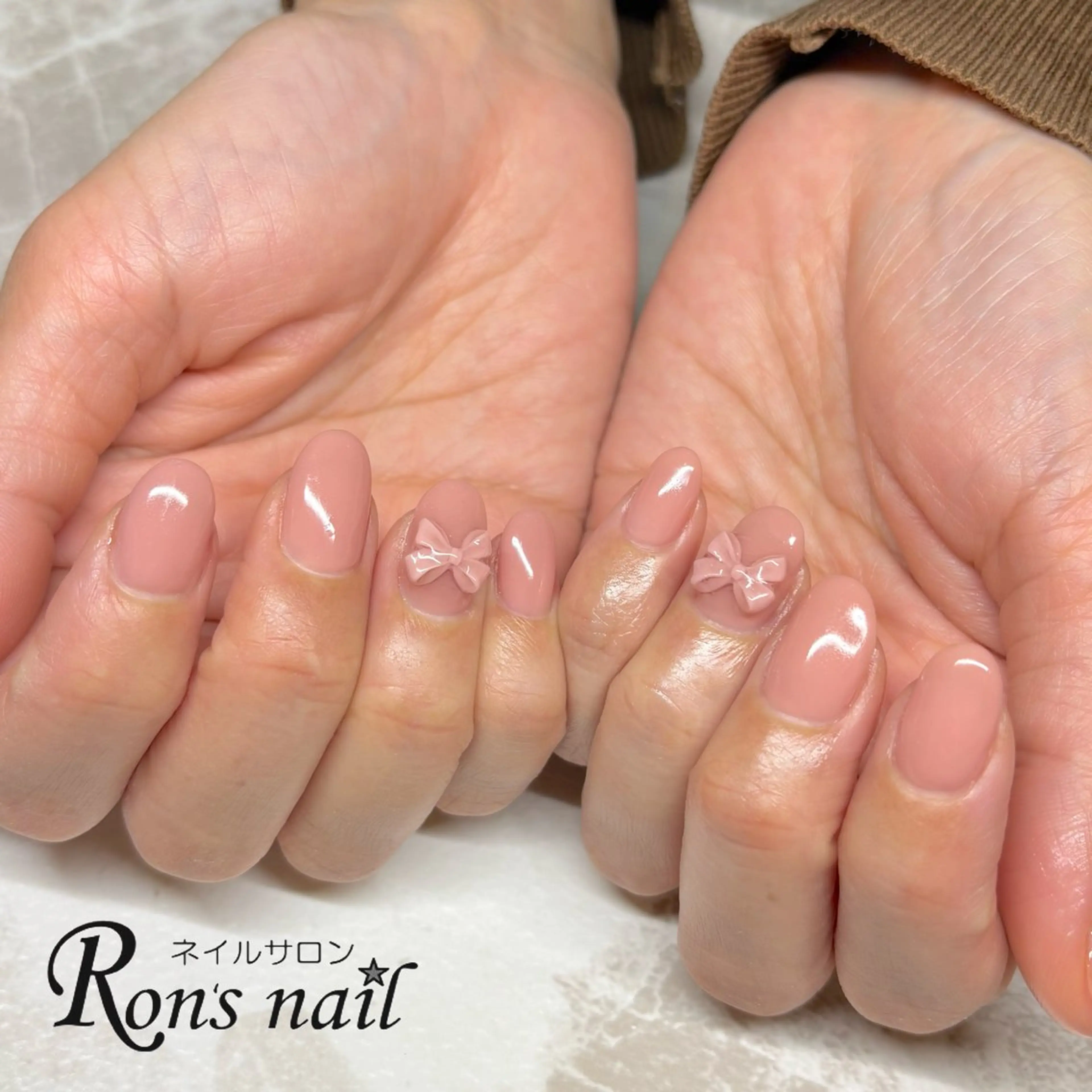 ネイル ワンカラーネイル Ron's nail 笹岡のネイルデザイン