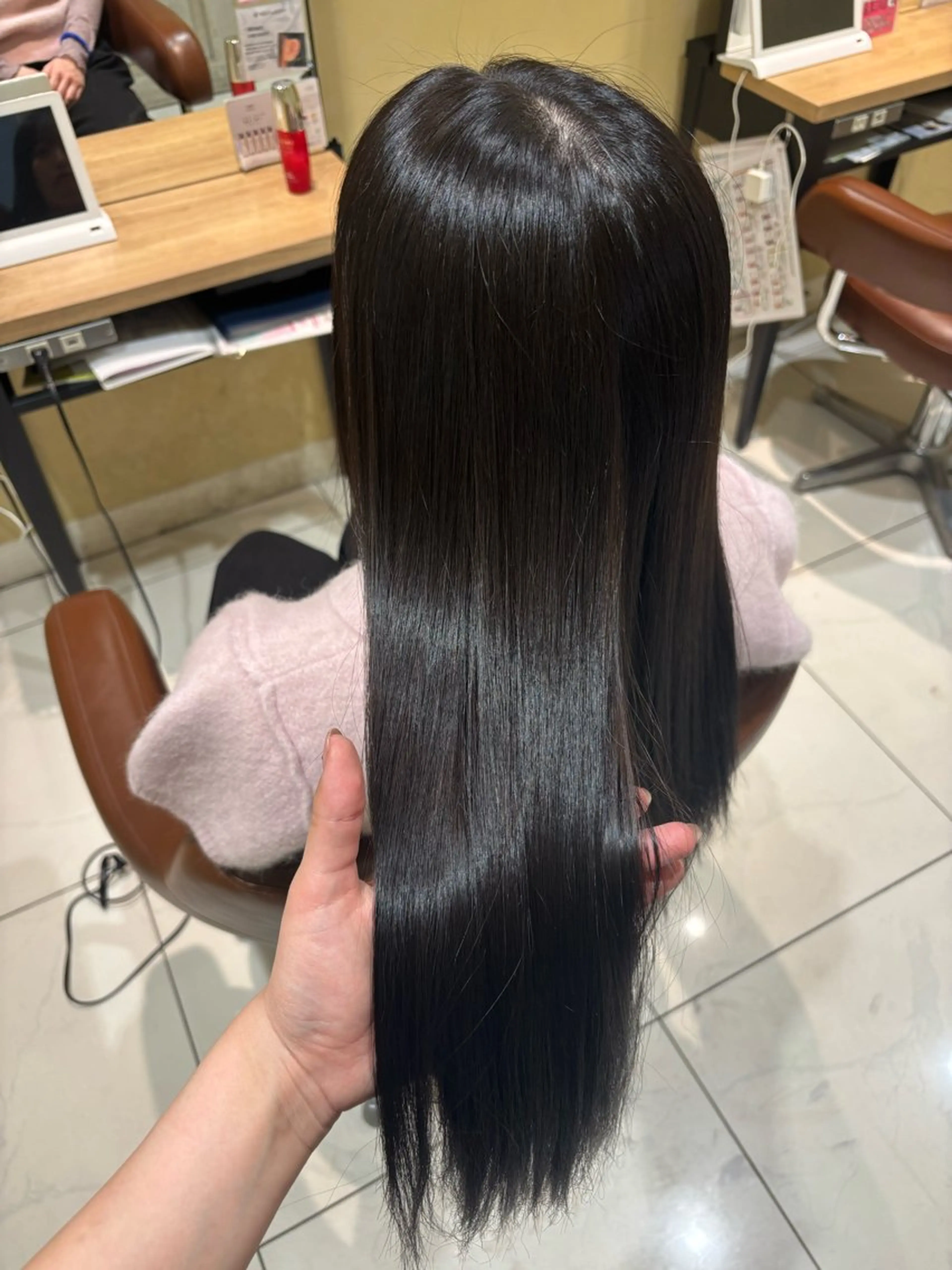 ロング カラー ヘアカラー トリートメント 髪質改善韓国レイヤー /艶カラー/miyuのヘアスタイル