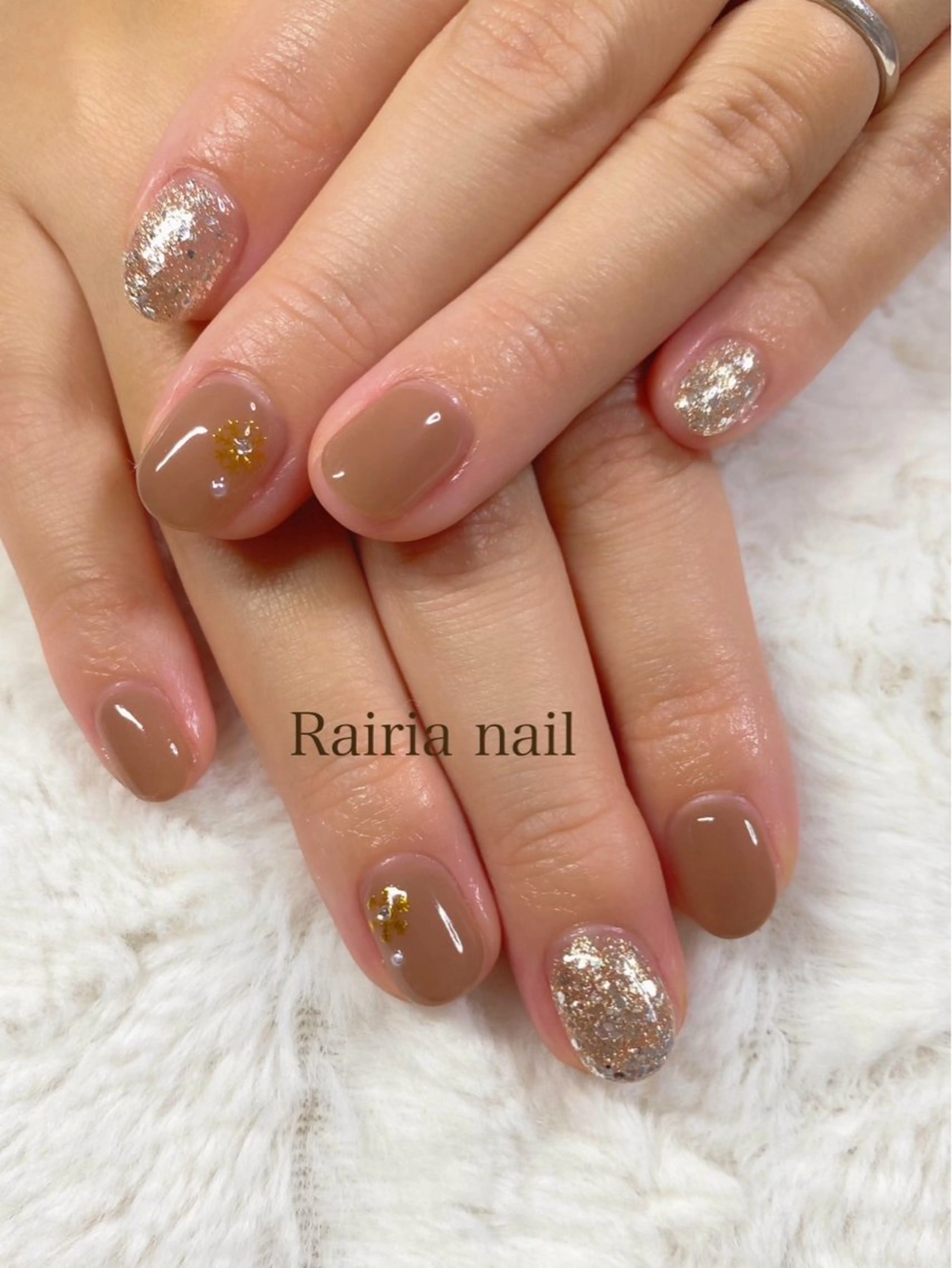 ネイル グリーン 持ち込み Rairia nail本八幡店のネイルデザイン