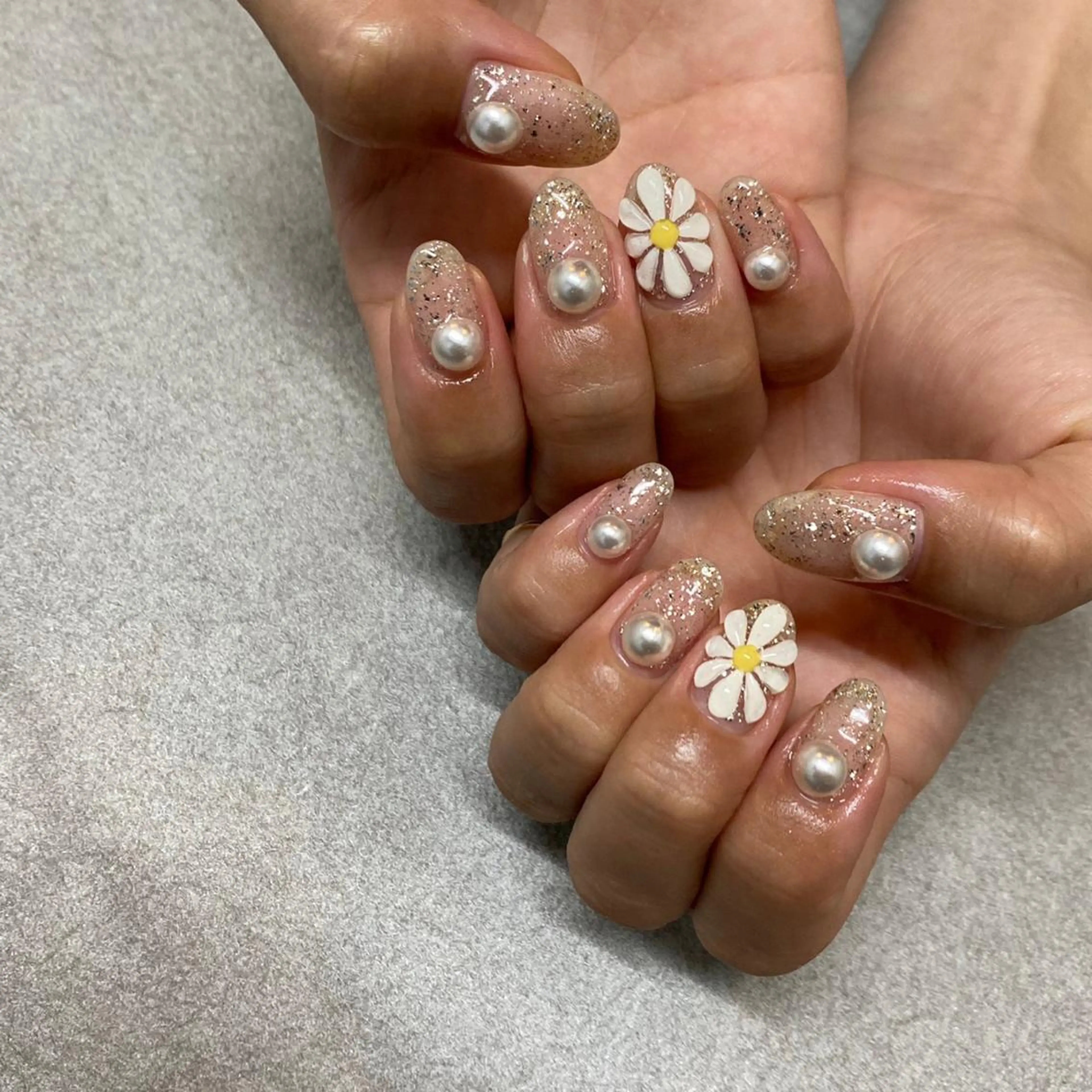 ネイル フラワーネイル 【やり放題専門店】 スカルプ＆長さ出しのネイルデザイン