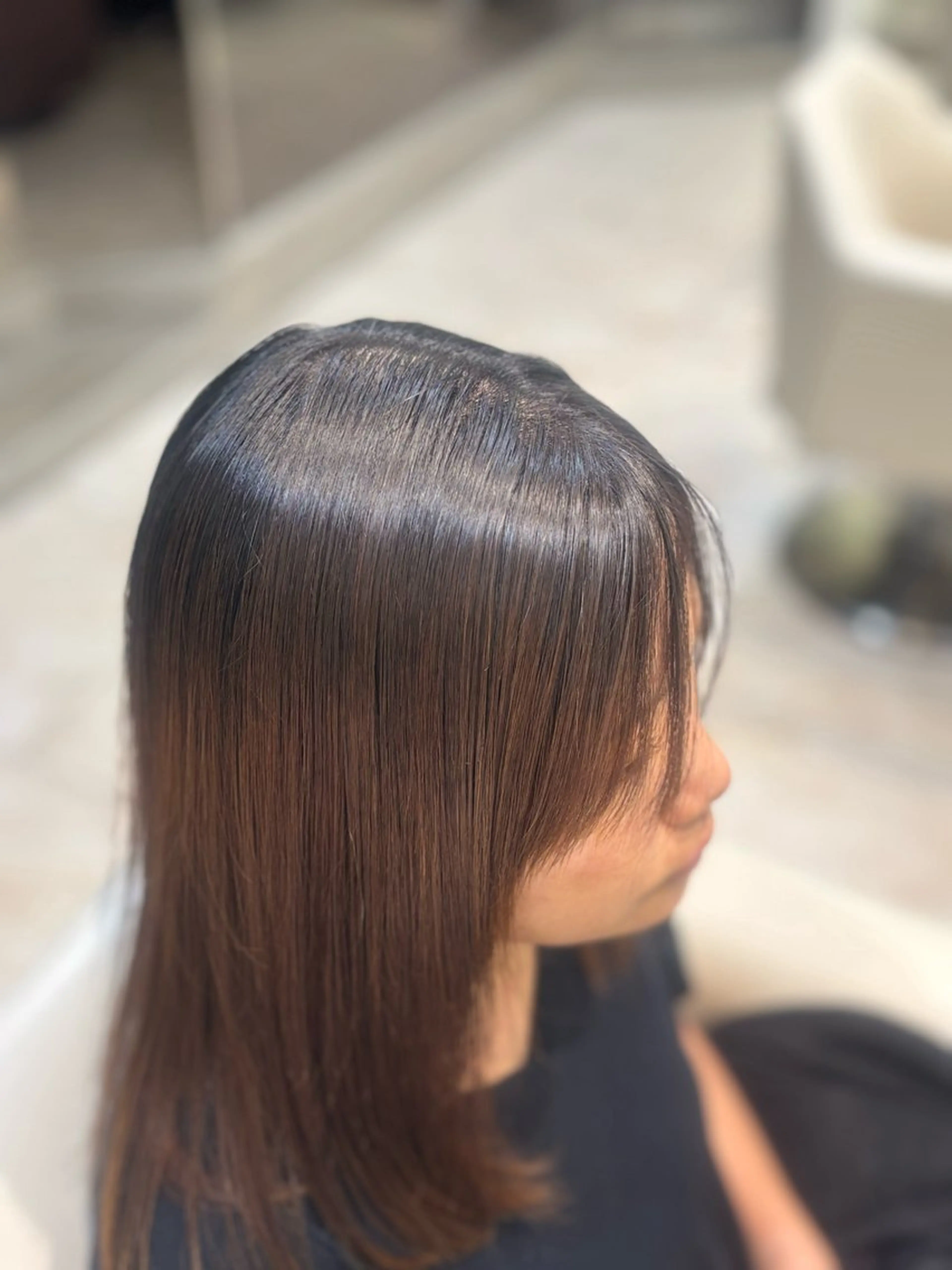 セミロング 縮毛矯正 ナチュラルカラー/ ヘッドスパ/まゆ🐼の眉毛・アイブロウイメージ