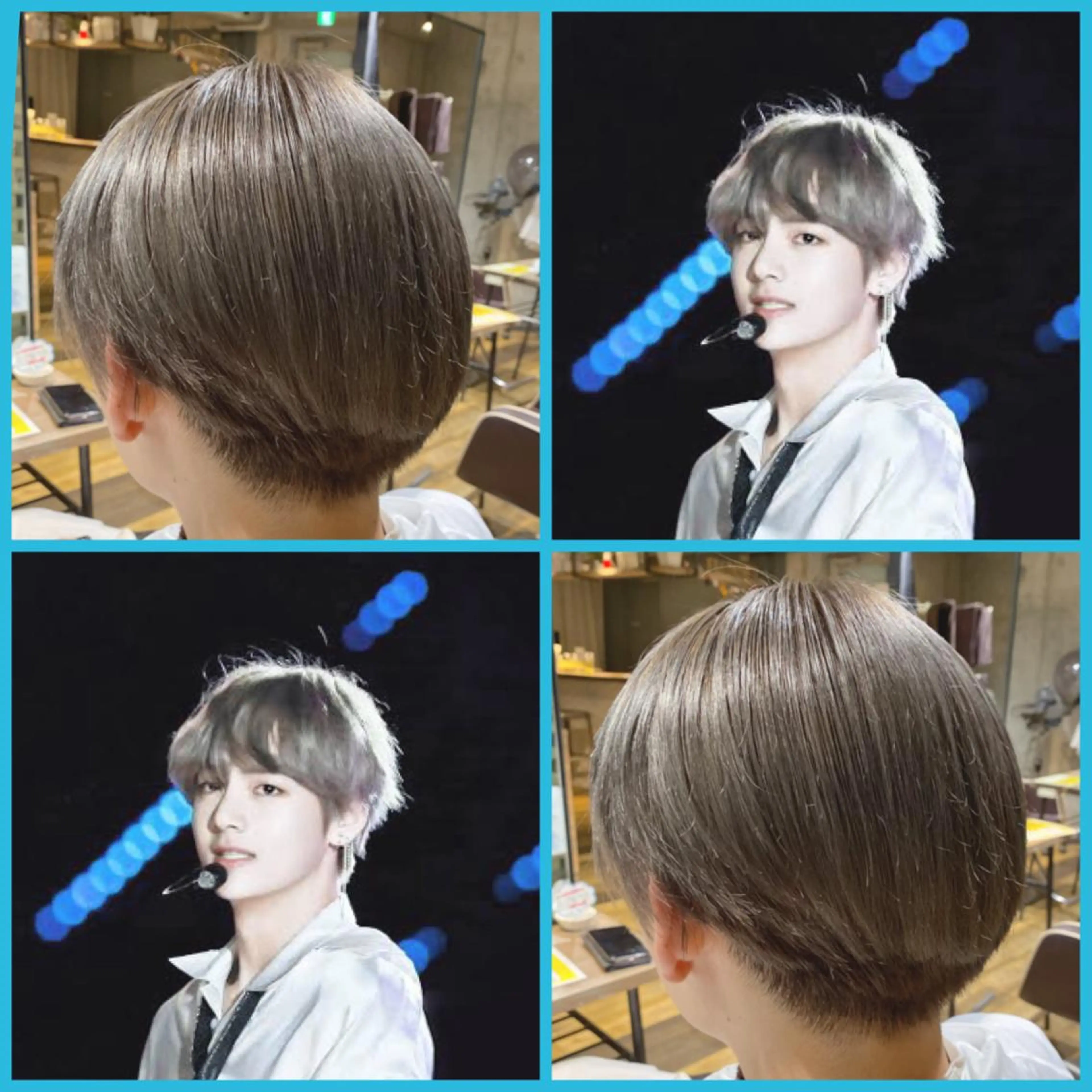 ショート カラー メンズ シルバー 韓国/アイドルヘア 🎀みづきのヘアスタイル