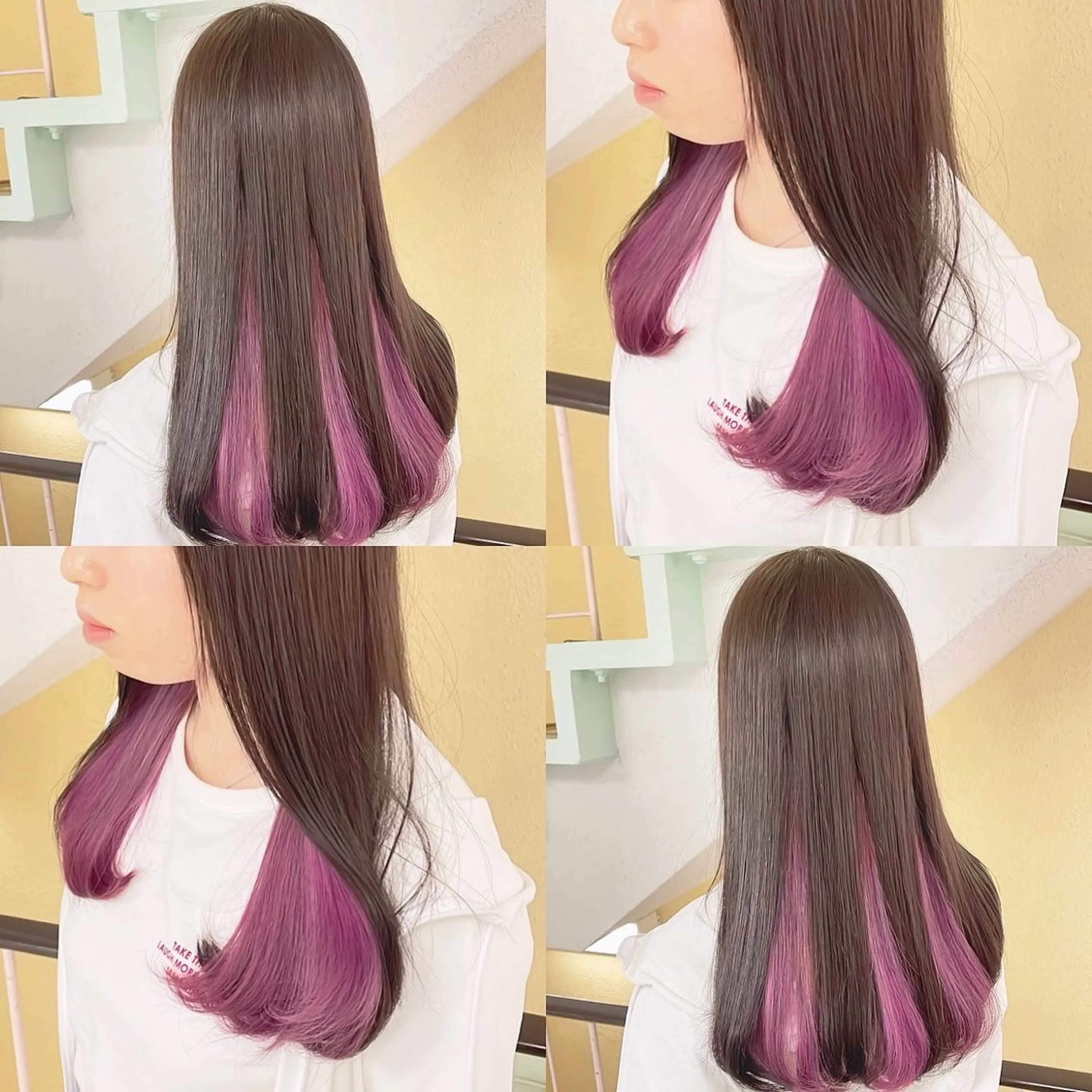 カラー ヘアカラー トリートメント 渋谷:インナーカラー ／🍒エリカ🍒のヘアスタイル