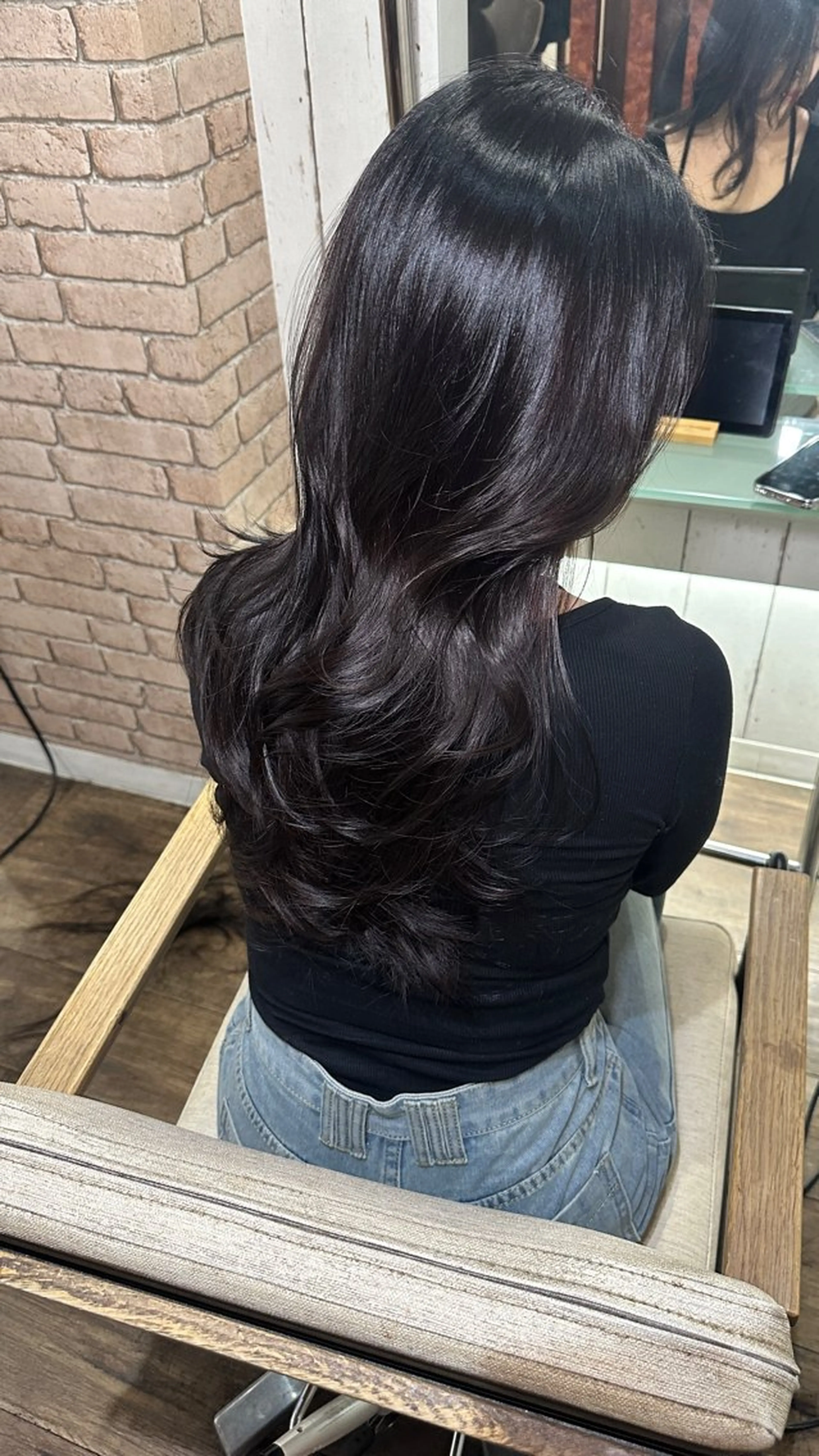 ロング ヘアアレンジ カット トリートメント MiU所属・韓国×髪質改善×美髪 縮毛矯正×レイヤーのヘアスタイル