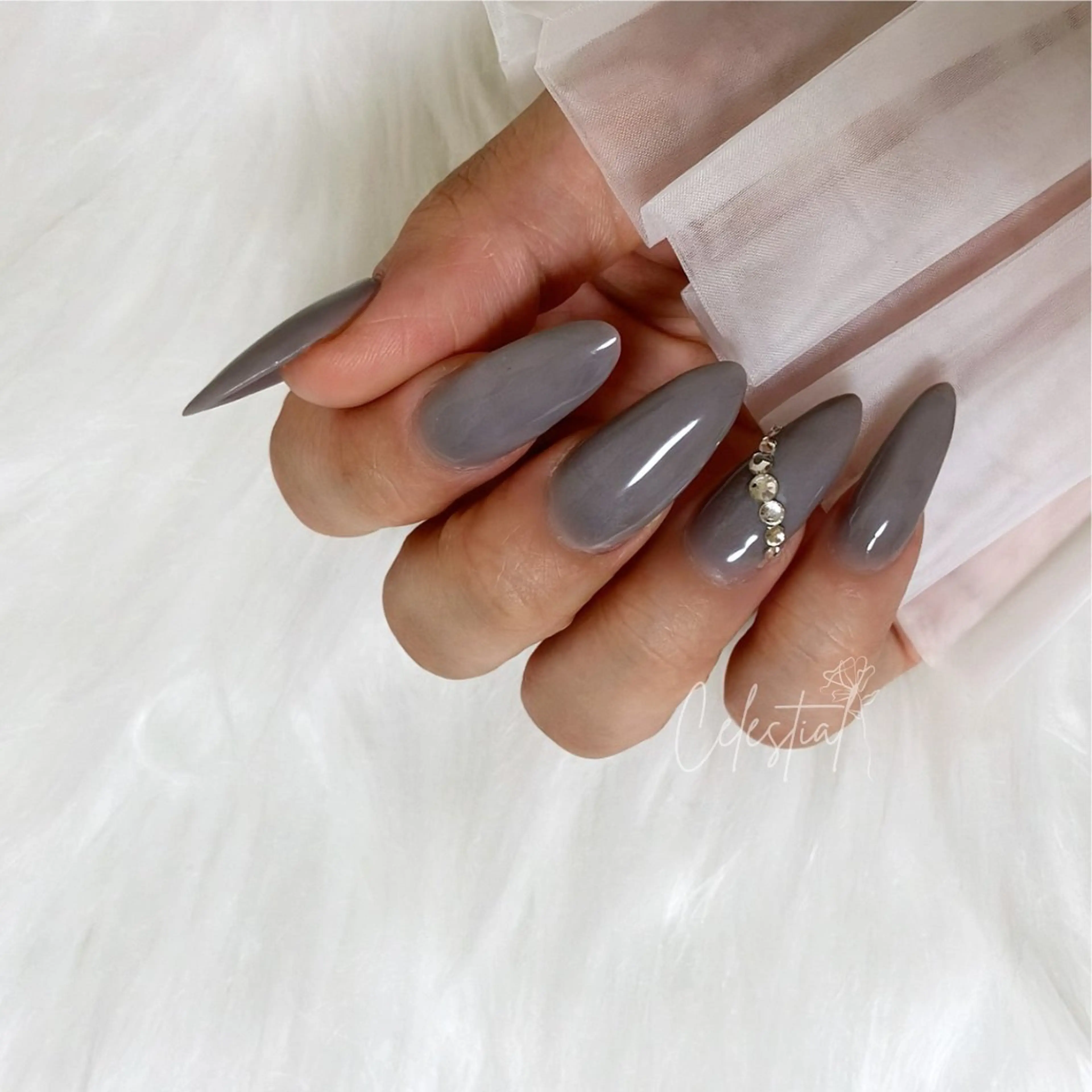 ネイル ストーンネイル Celestial nailのネイルデザイン