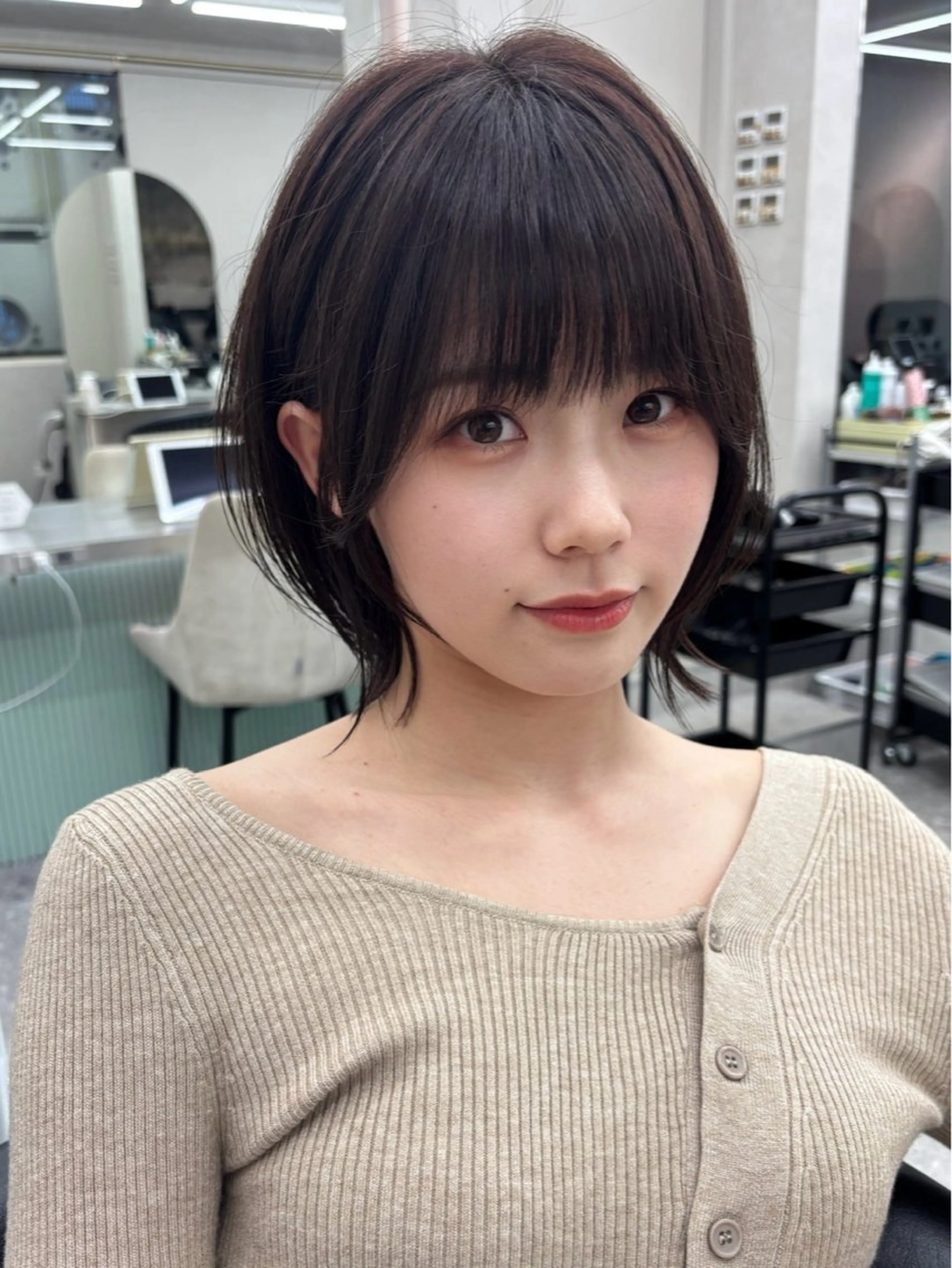 カット＋前髪縮毛矯正の写真