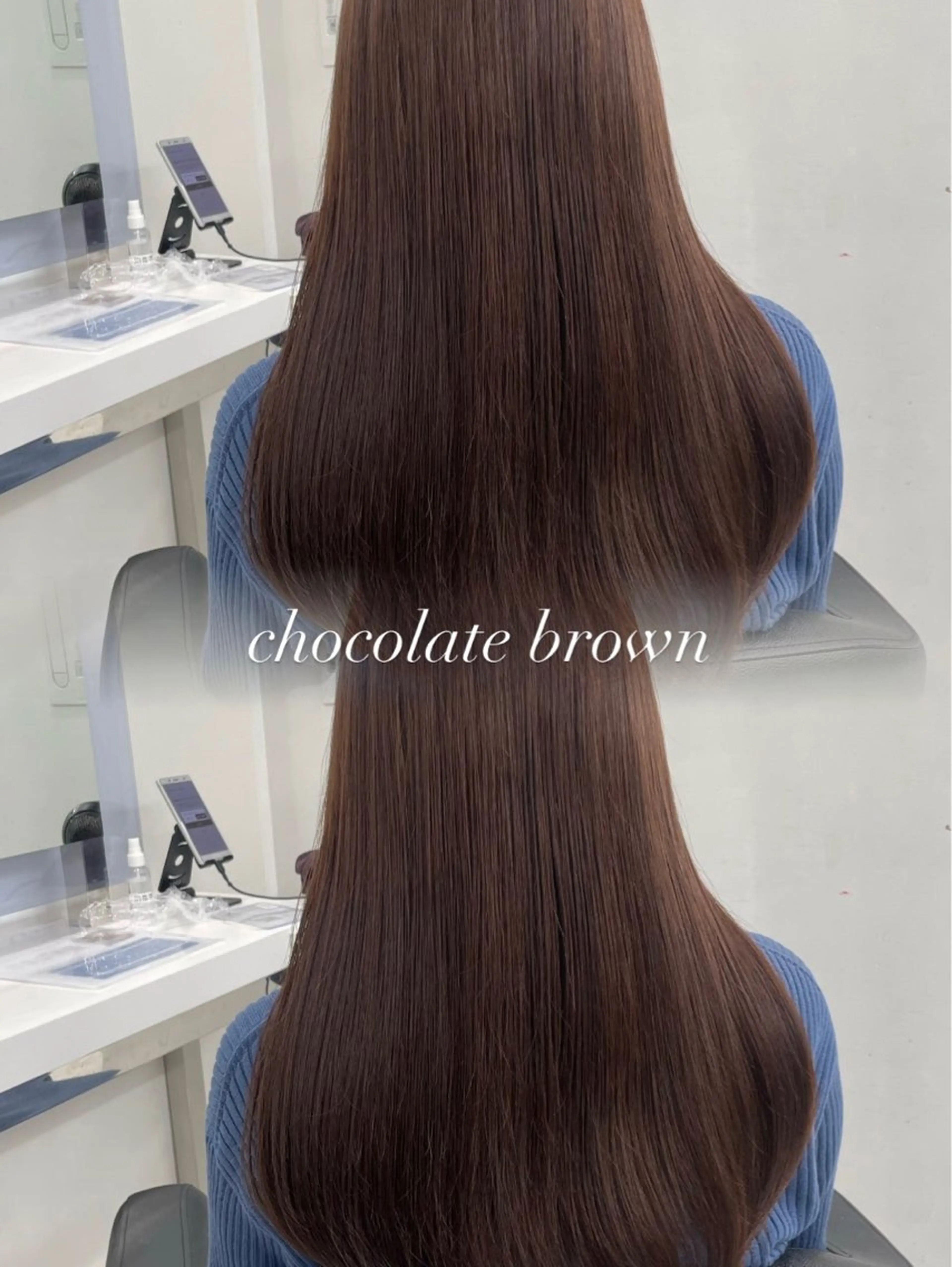 セミロング カラー ヘアアレンジ Ella所属・nana【艶髪】/ レイヤー/縮毛矯正のヘアスタイル