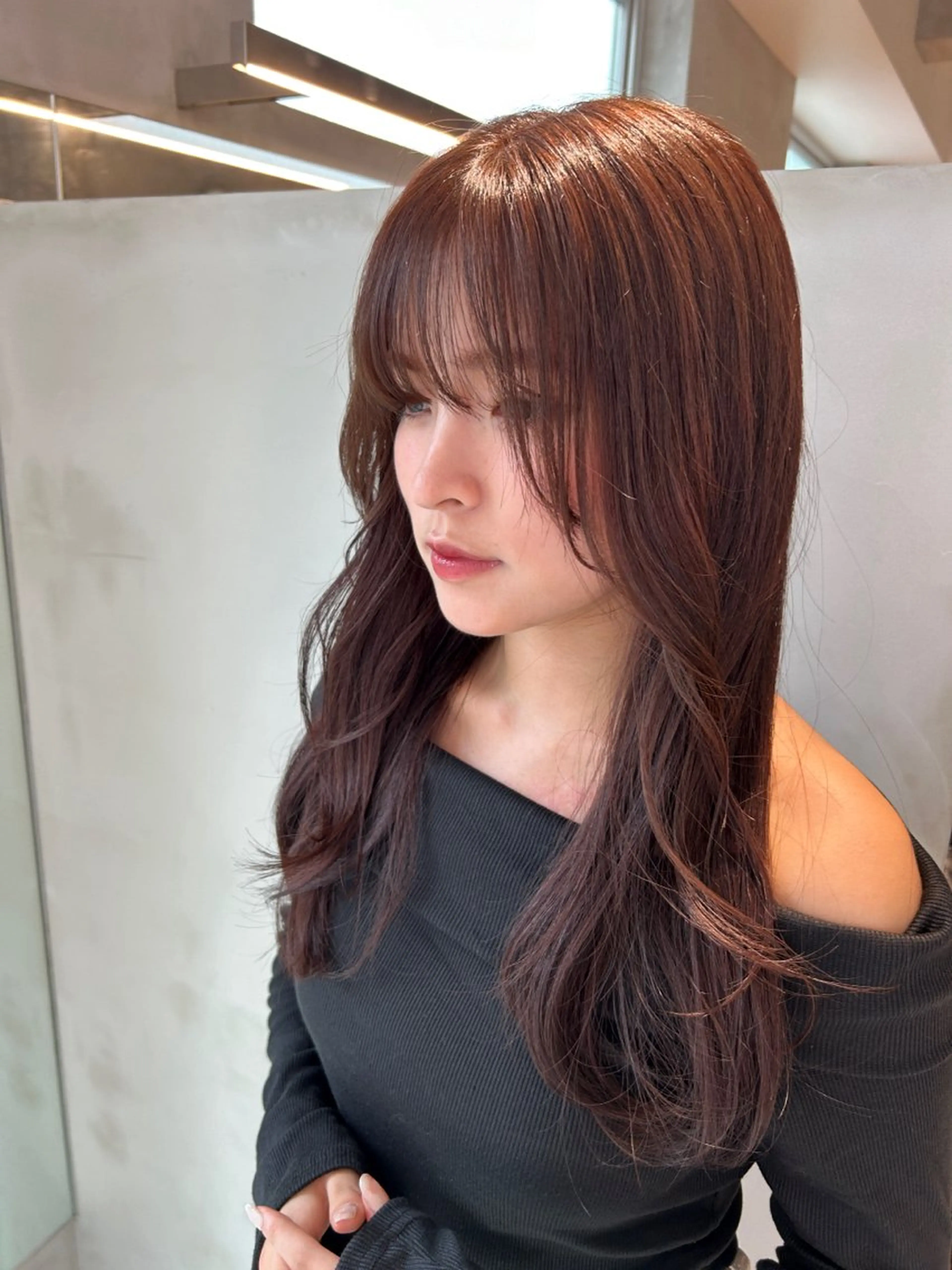 ロング カラー ヘアアレンジ ヘアカラー れんか/レイヤー/メ ンズ/ベージュ/艶髪のヘアスタイル